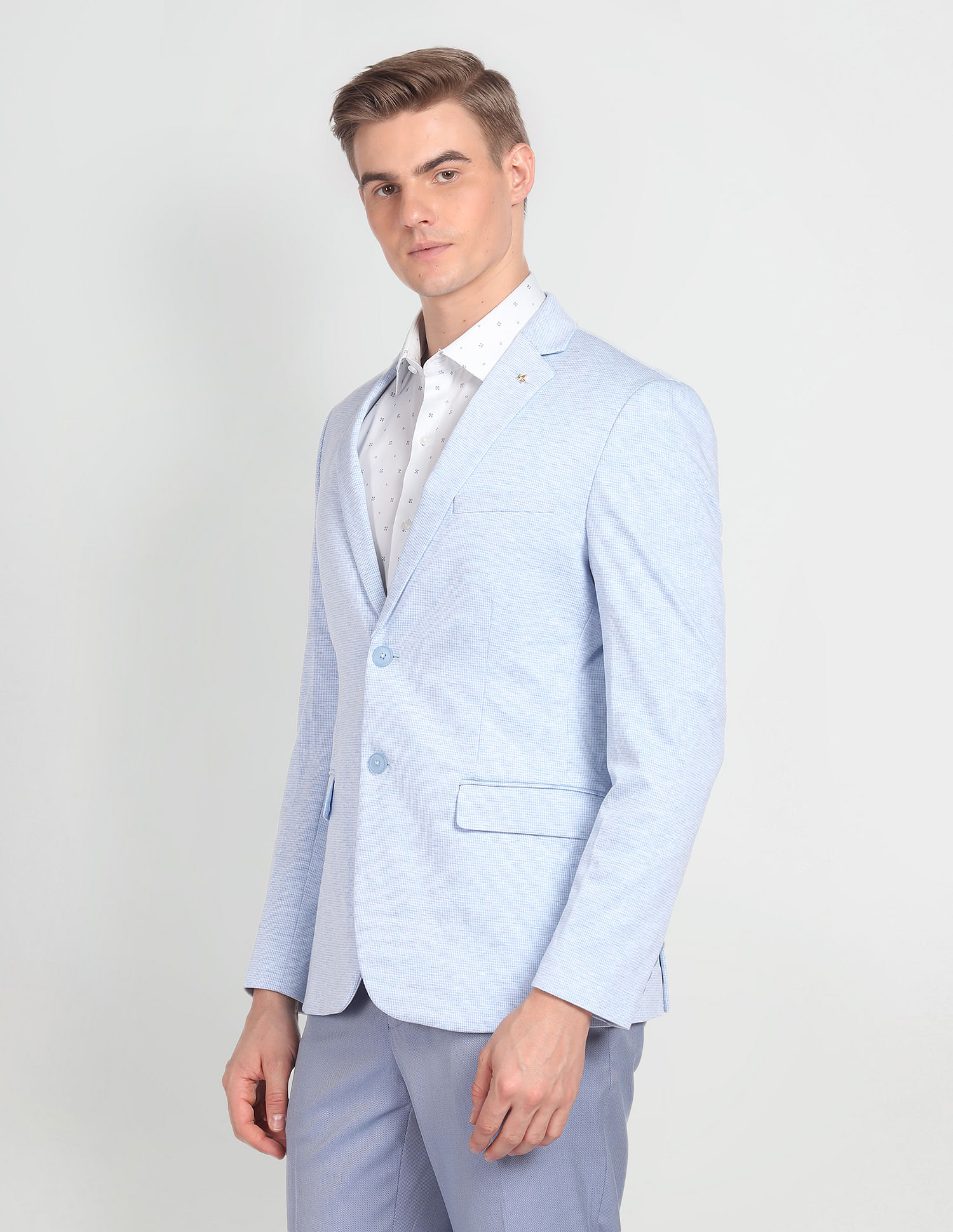 Micro deals check blazer