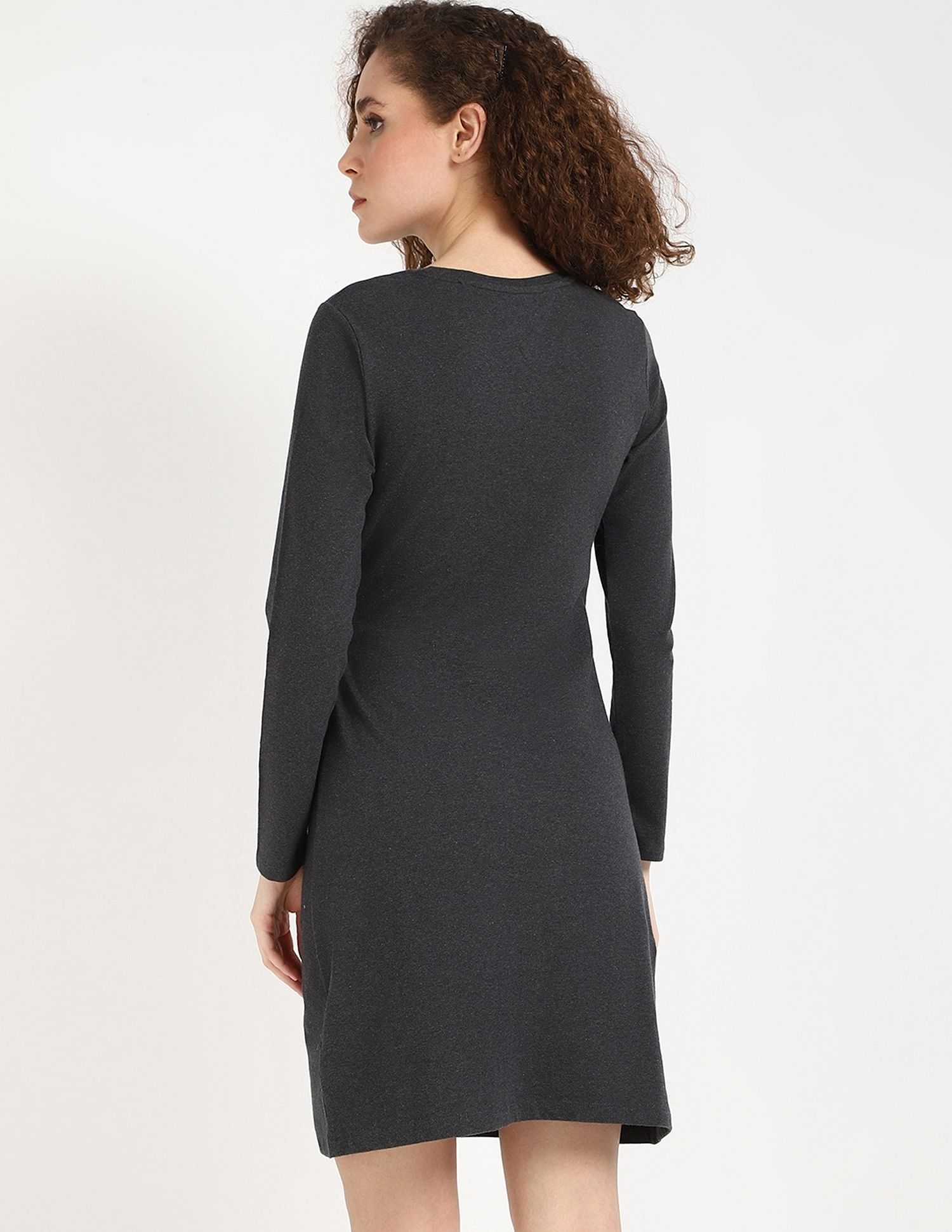 Tommy Hilfiger Cotton Round Neck Sheath Dress