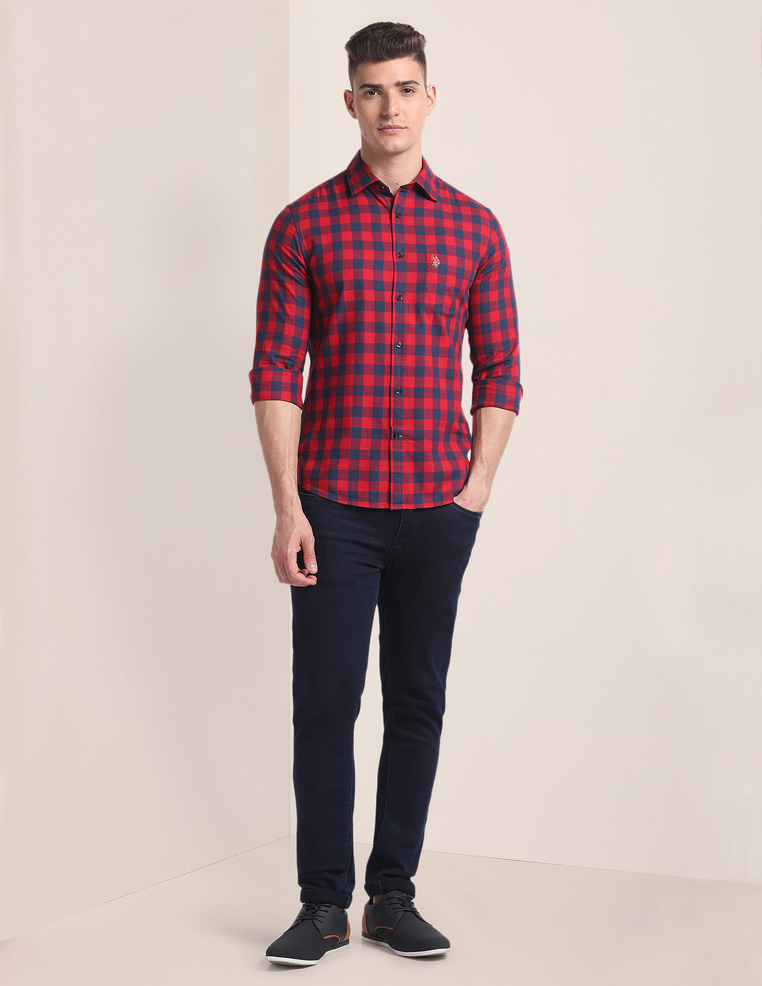 U.S. Polo Assn. Premium Cotton Buffalo Check Shirt