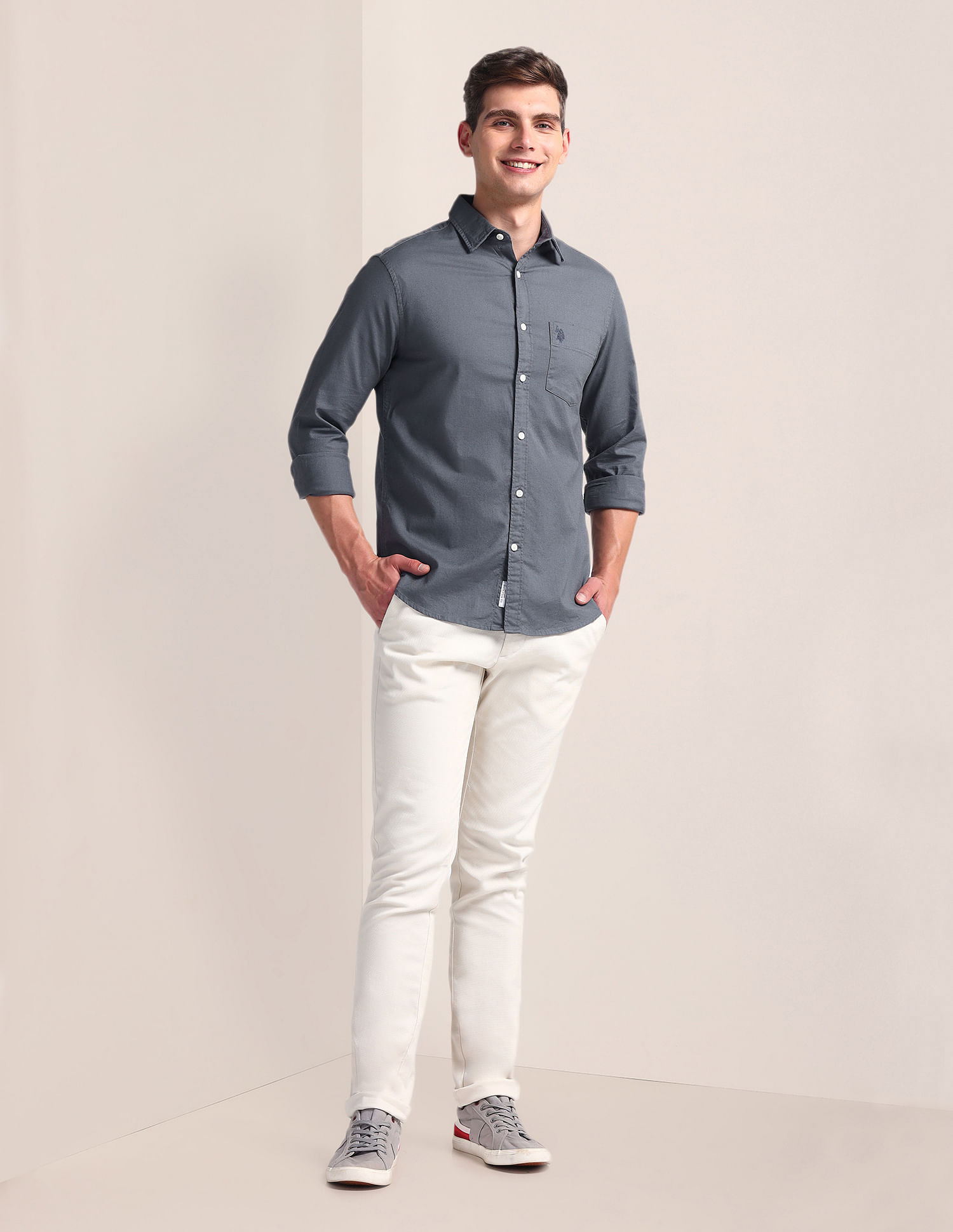 U.S. Polo Assn. Solid Dobby Shirt