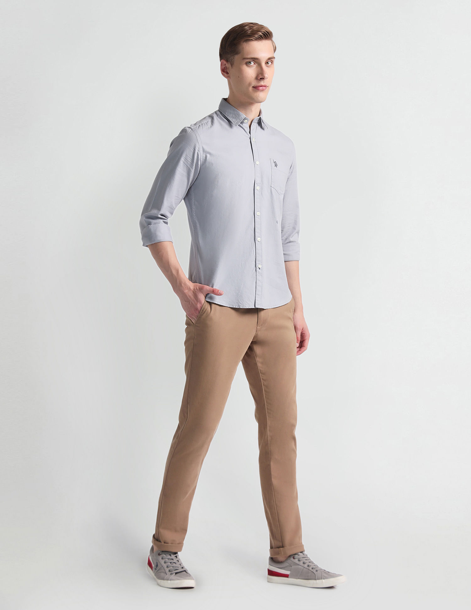 U.S. Polo Assn. Denim Co. Slim Fit Twill Shirt