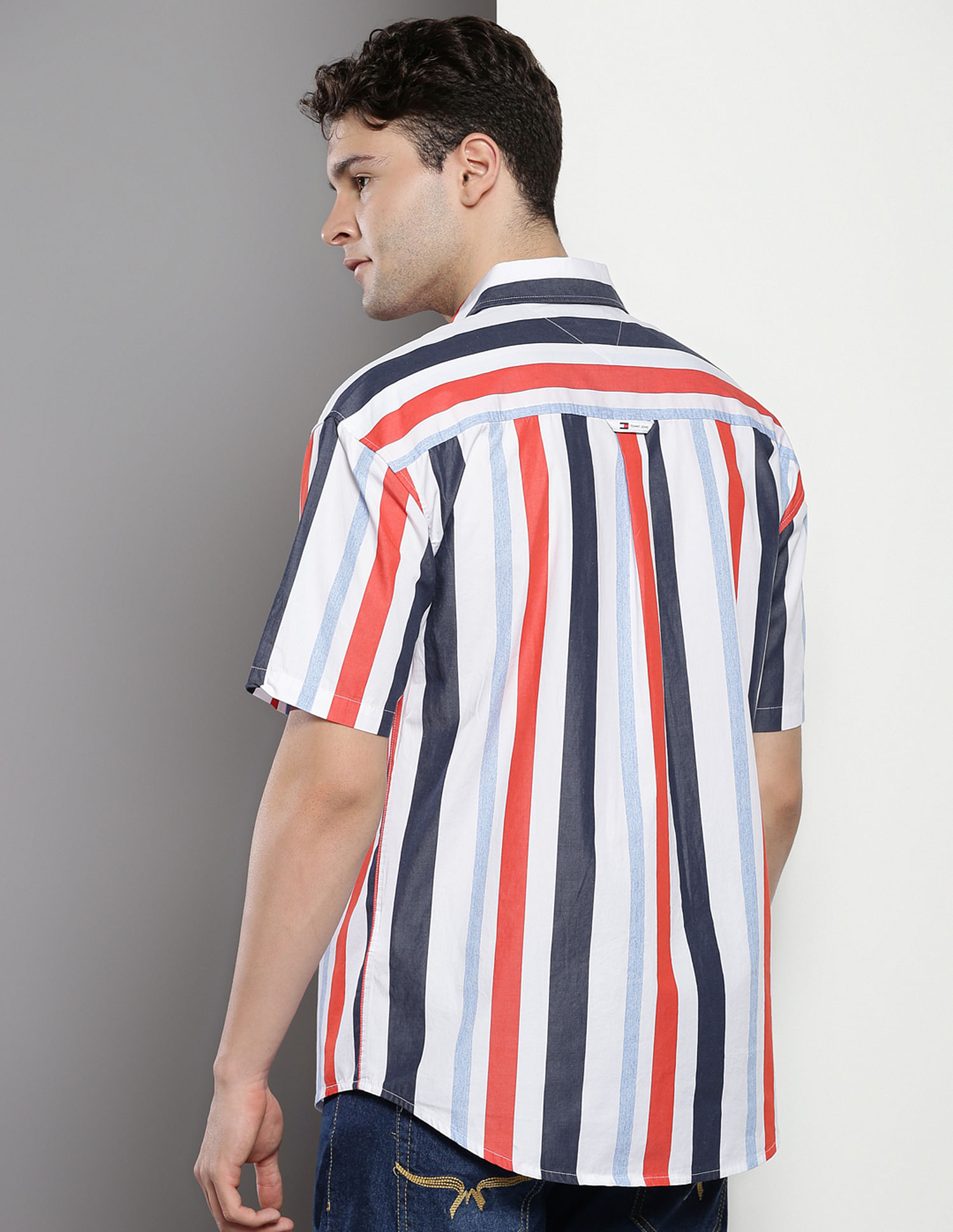 Tommy Hilfiger Organic Cotton Vertical Stripe Shirt