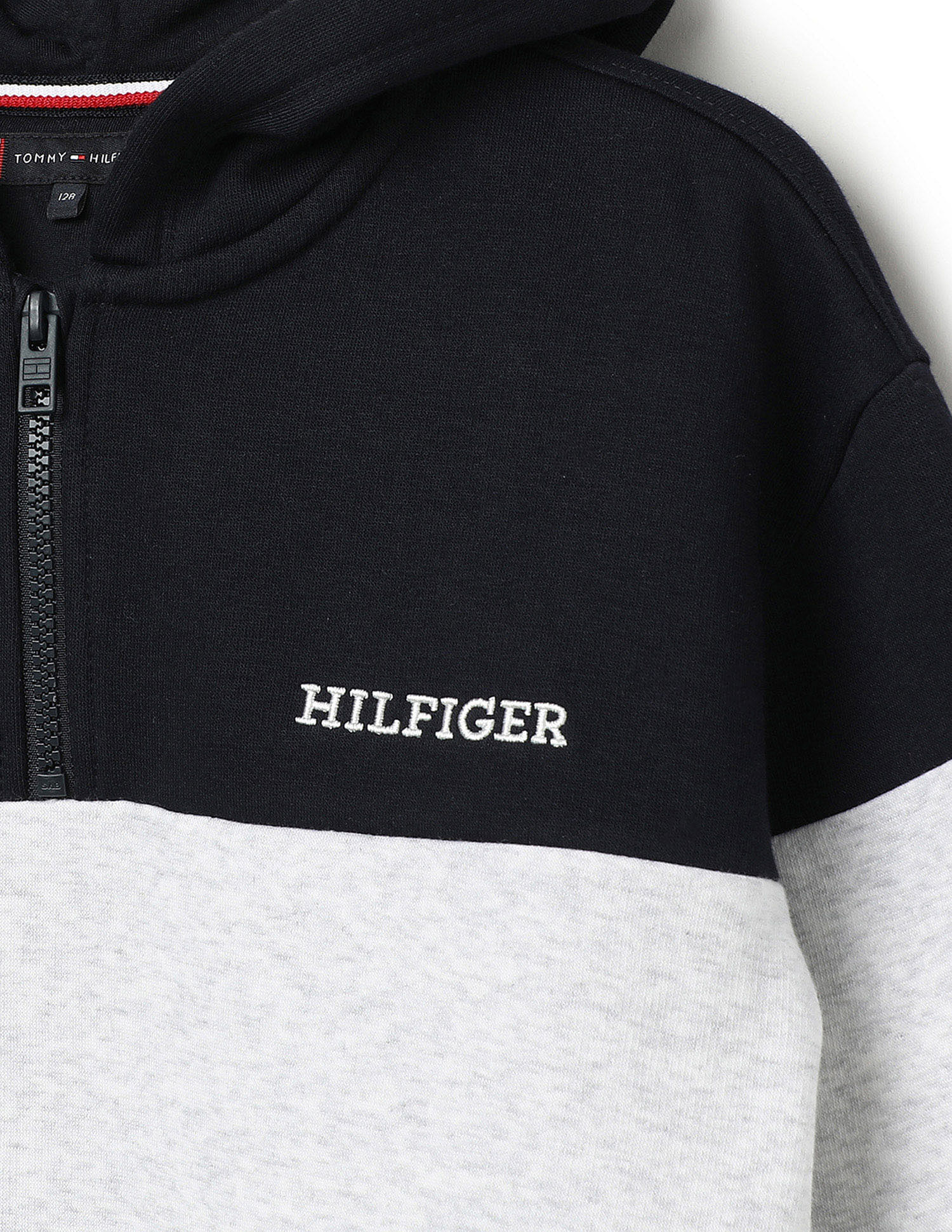 Tommy Hilfiger Kids Boys Colourblocked Fleece Zipper Sweatshirt