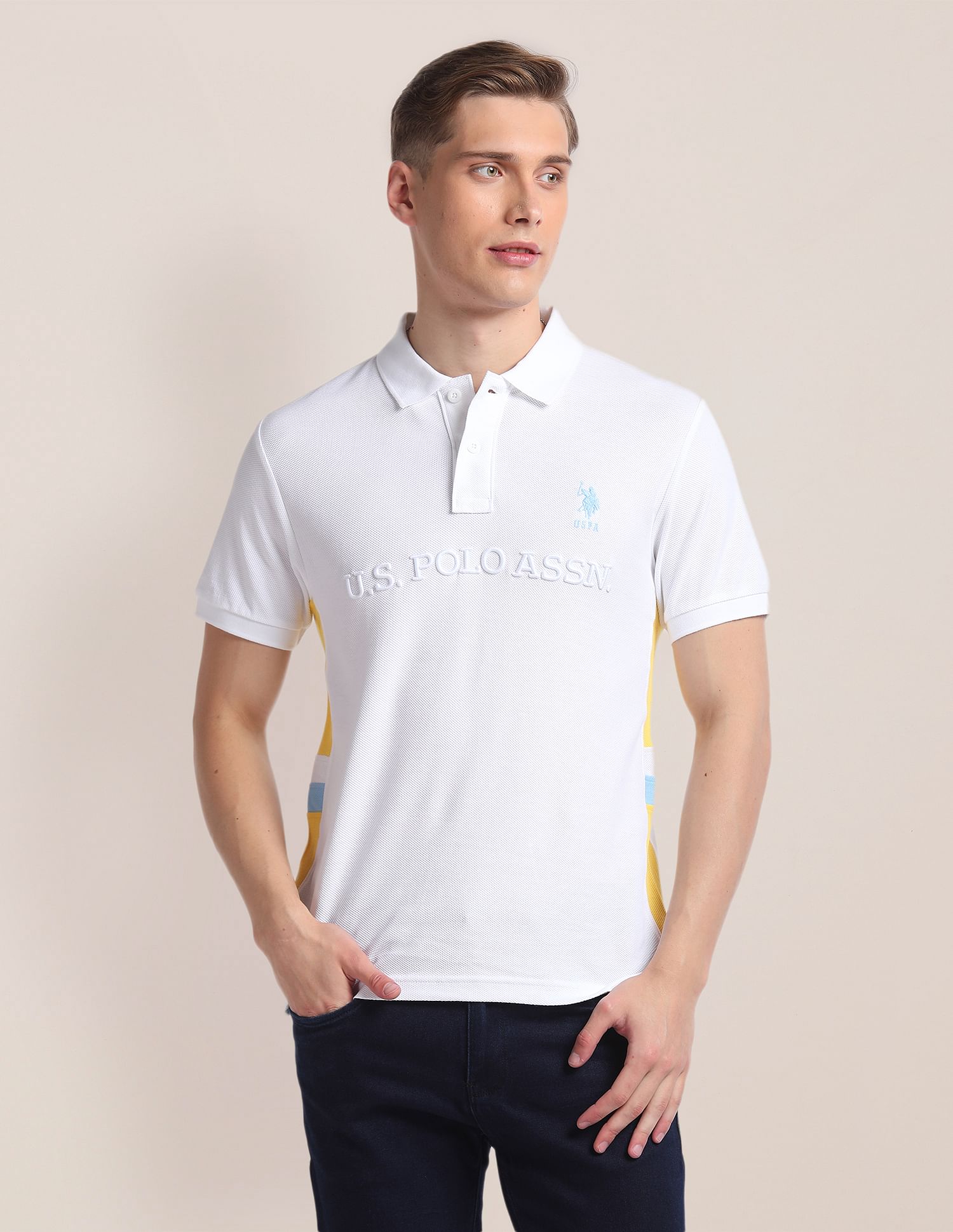 U.S. Polo Assn. Slim Fit Cotton Number Polo Shirt