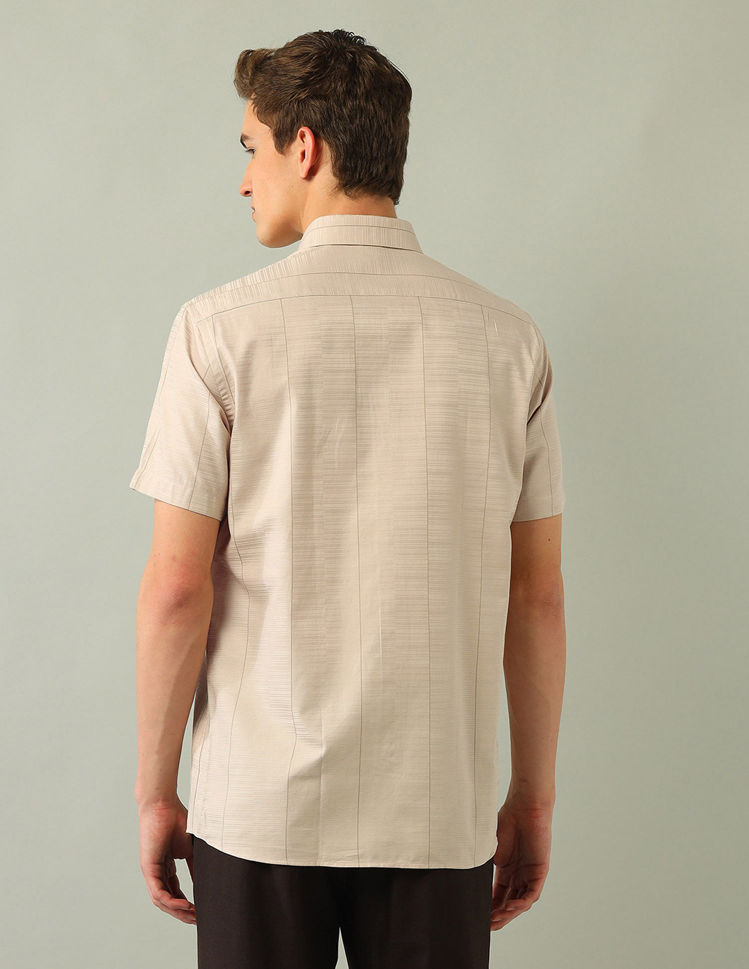 Arrow Newyork Solid Satin Shirt