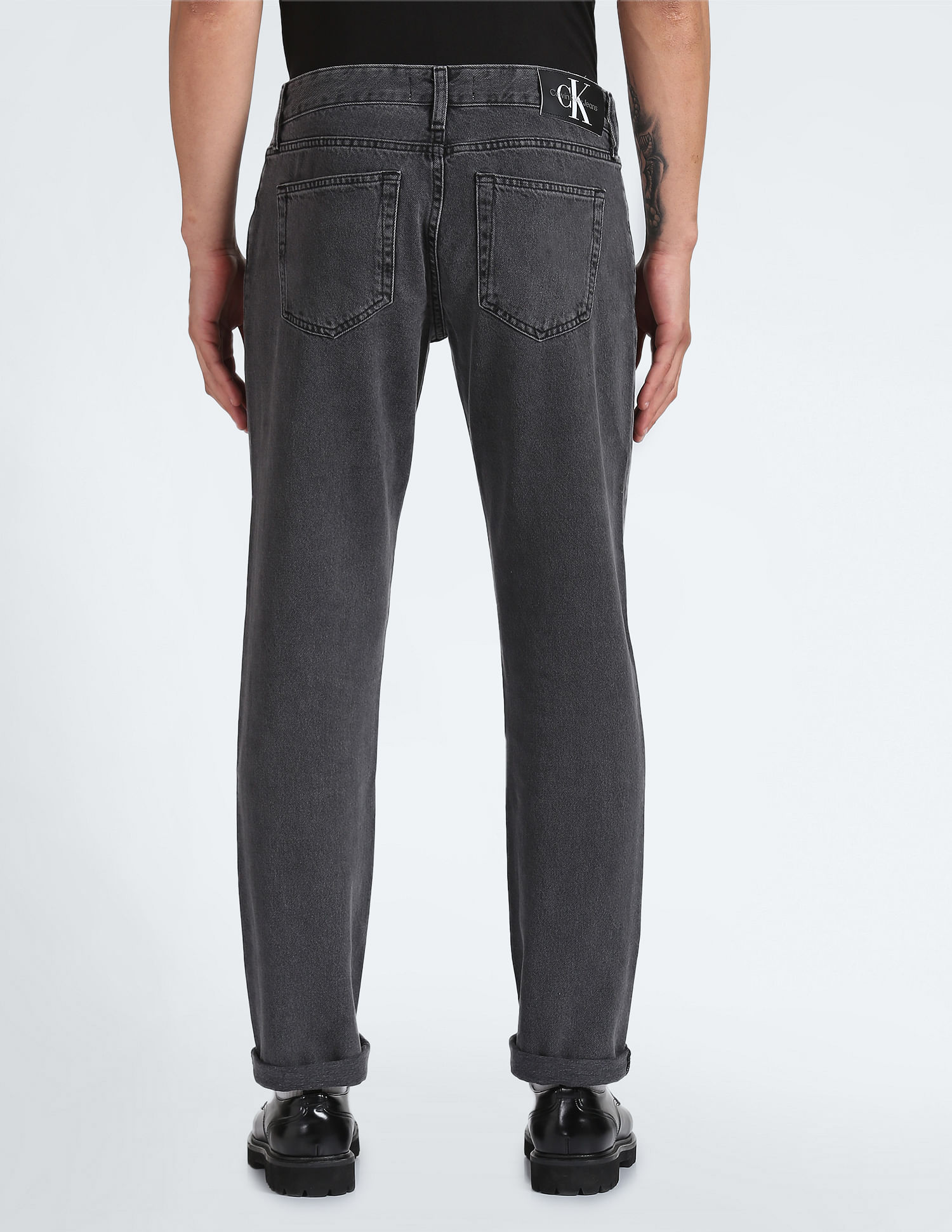 Calvin Klein Authentic Straight Fit Pure Cotton Jeans