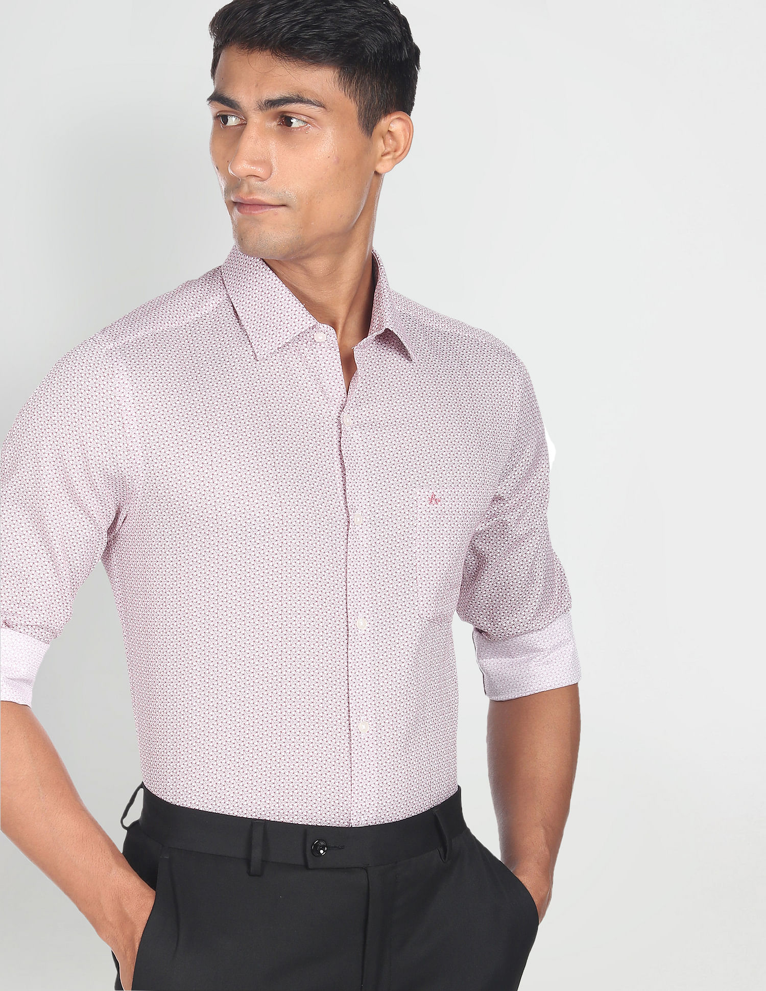 Arrow Geometric Cotton Shirt