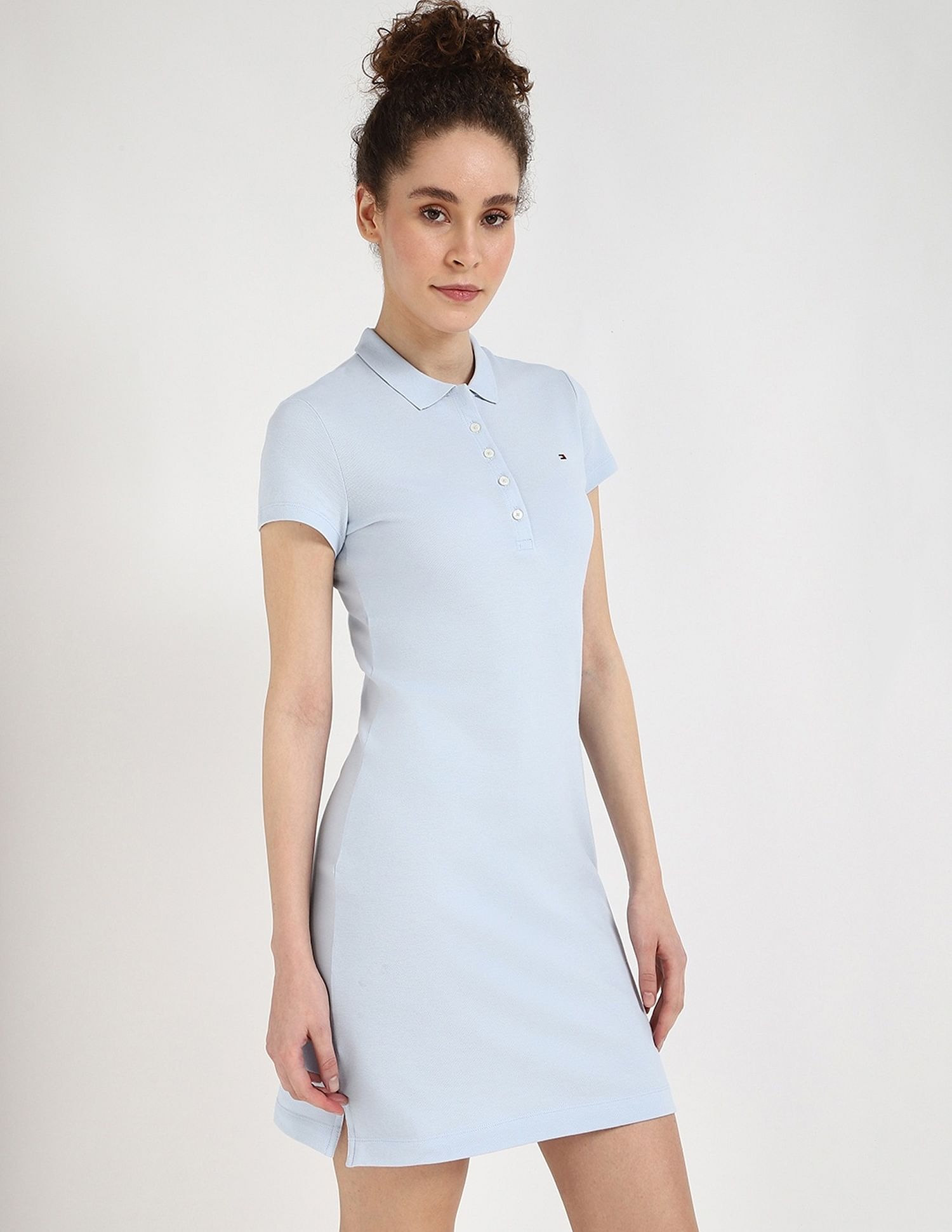 Tommy Hilfiger Cotton Polo Collar T-Shirt Dress