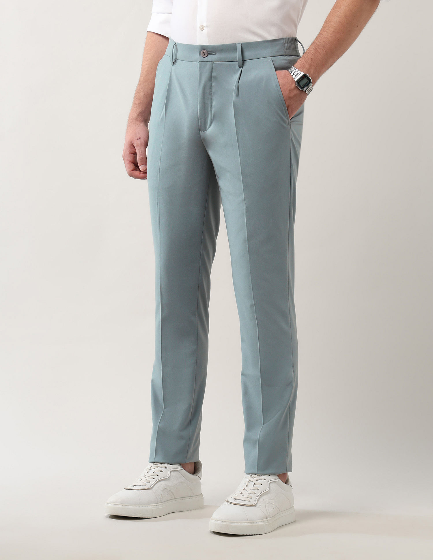Arrow Newyork Slim Fit Bi-Stretch Trousers