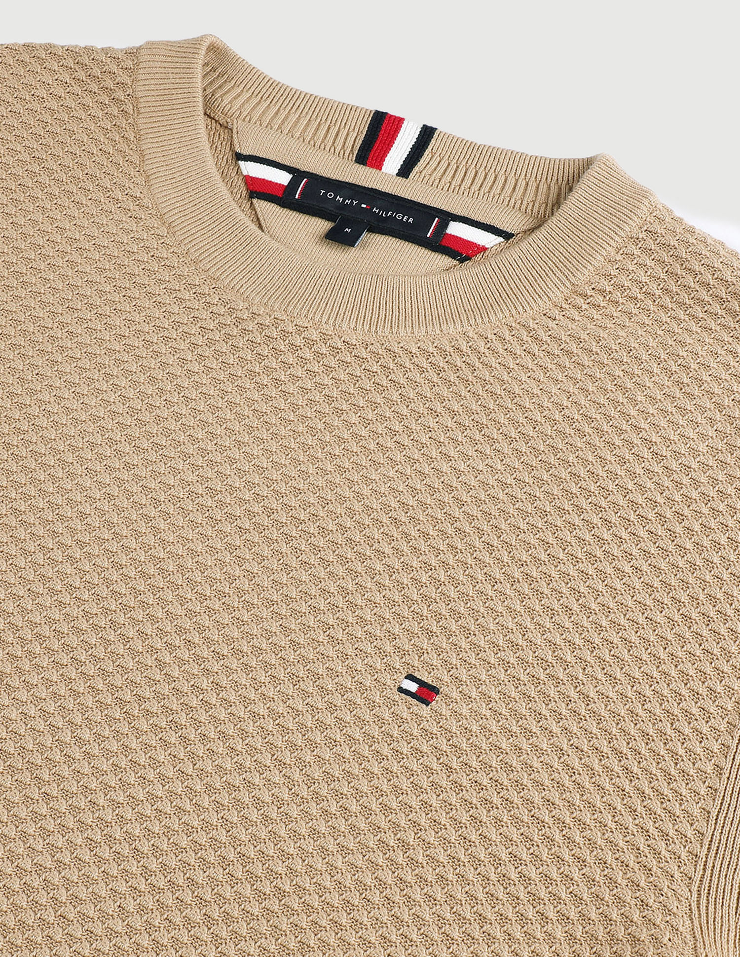 Tommy Hilfiger Oval Structure Crew Neck Sweater
