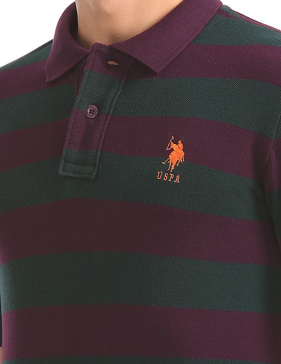 U.S. Polo Assn. Striped Slim Fit Polo Shirt