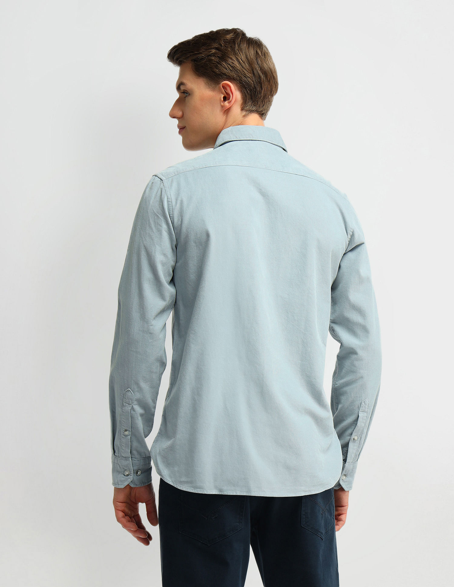 Arrow Sport Slim Fit Lightweight Corduroy Shirt