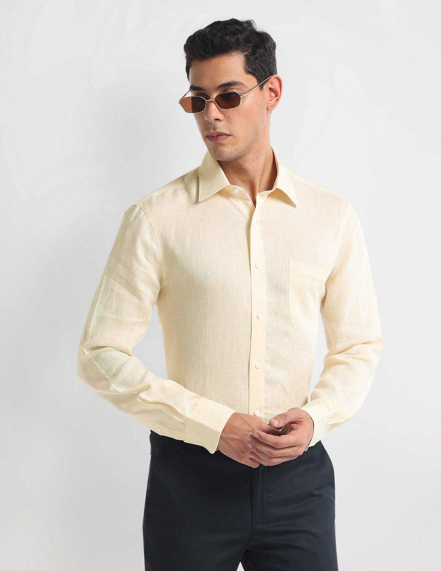 Arrow Pure Cotton 1851 Solid Shirt