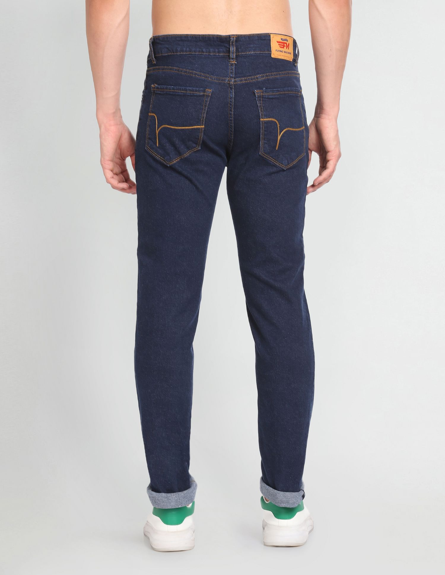 Flying Machine Freddie Slim Straight Fit Rinsed Jeans