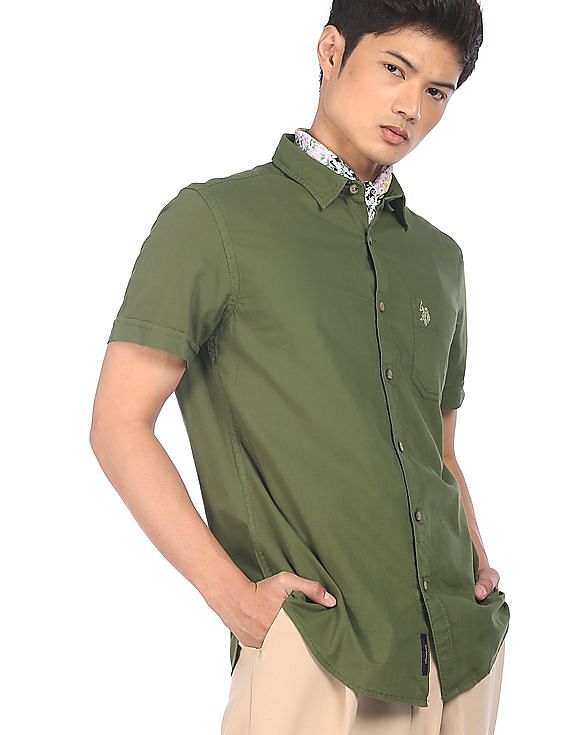 AstoSeu Men's Muscle Dress Shirts Slim Fit Stretch Long Sleeve Button Down  Denim | eBay