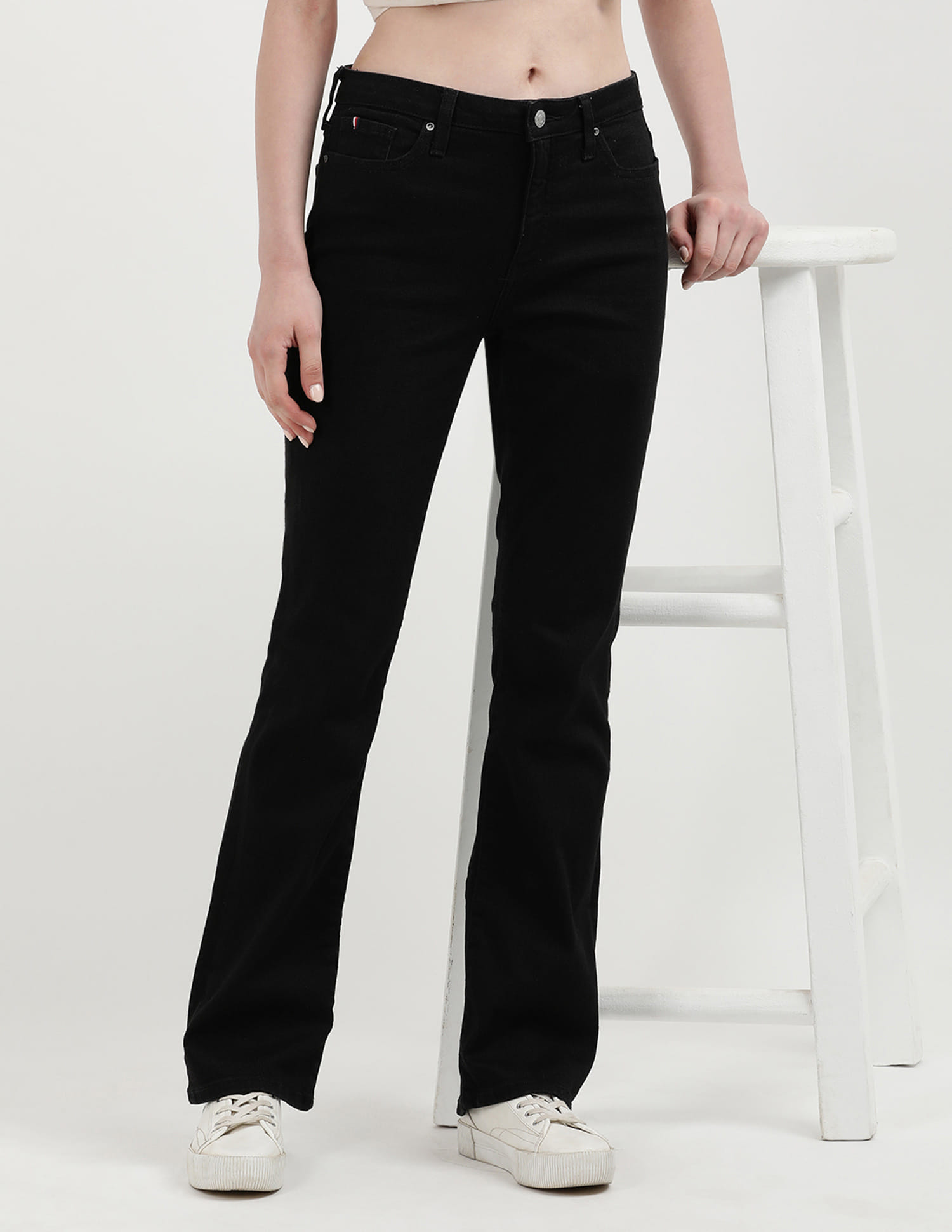 Buy Tommy Hilfiger Bootcut Raw Stay Black Jeans