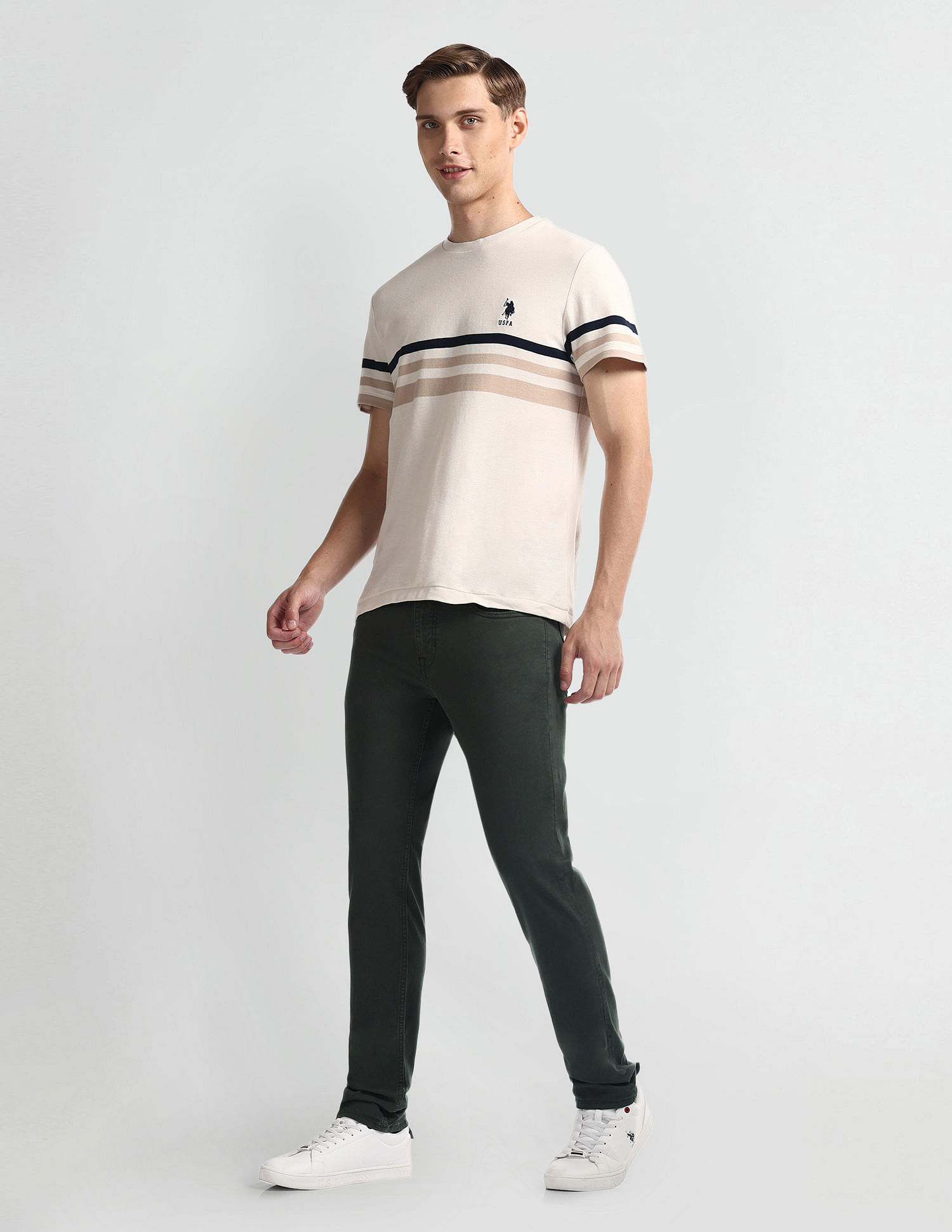 U.S. Polo Assn. Denim Co. Clean Look Green Jeans