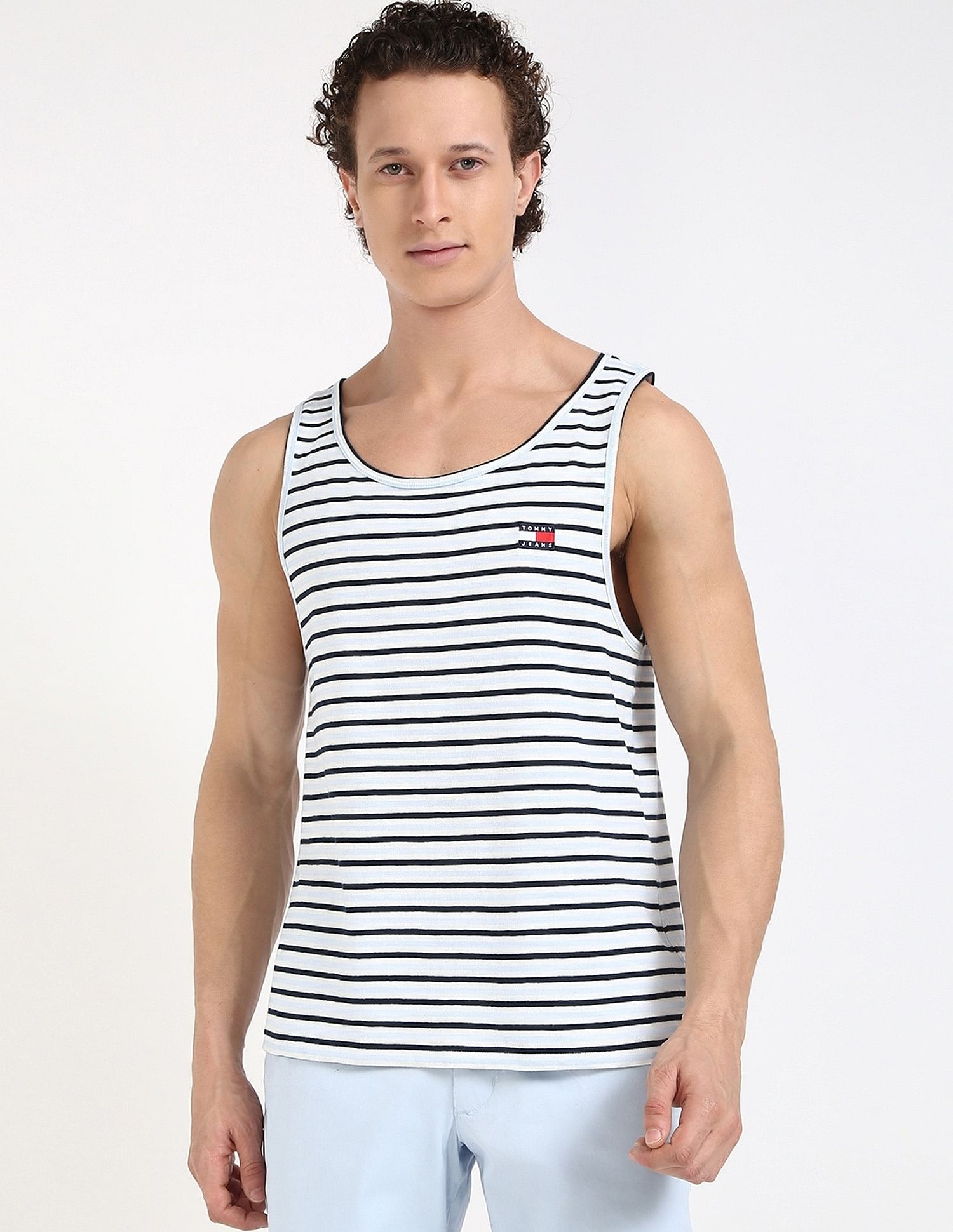 Tommy Hilfiger Striped Relaxed-Fit Cotton T-Shirt