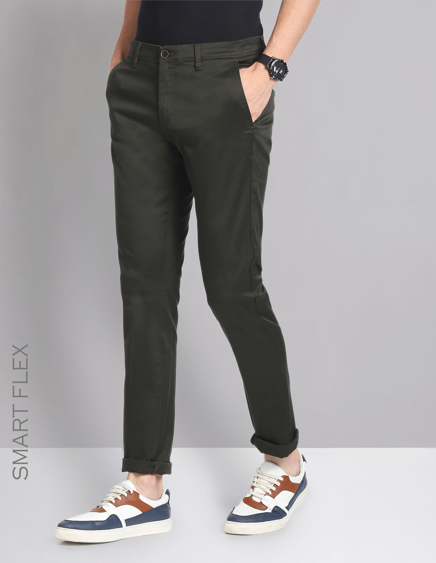 Arvind Slim Fit Men Khaki Trousers - Buy Arvind Slim Fit Men Khaki Trousers  Online at Best Prices in India | Flipkart.com
