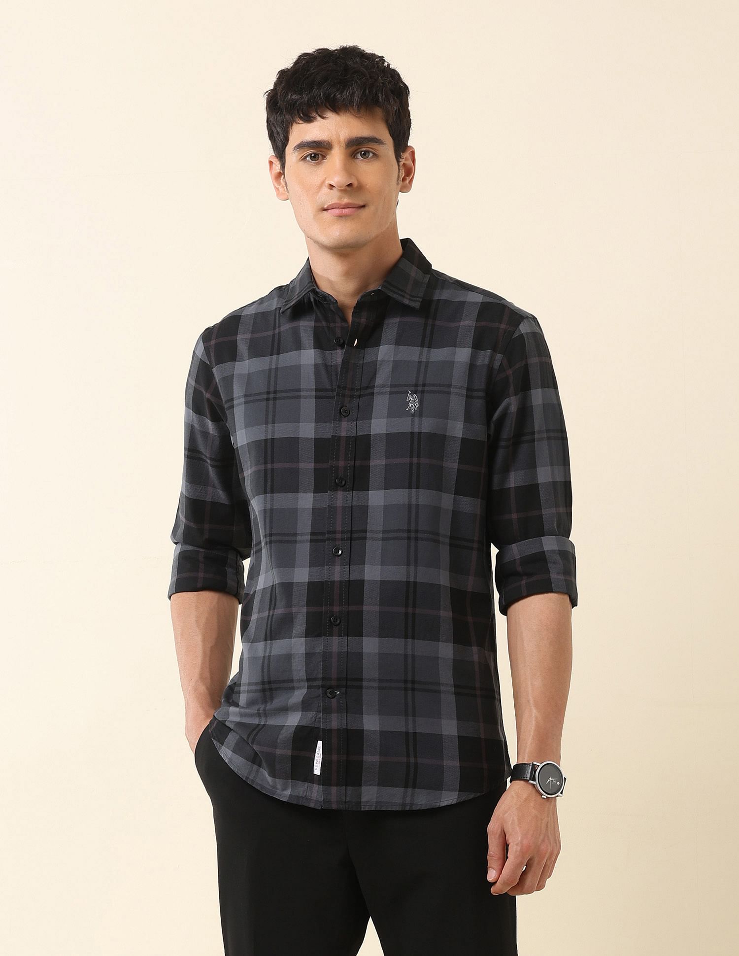 U.S. Polo Assn. Tartan Checked Pure Cotton Shirt
