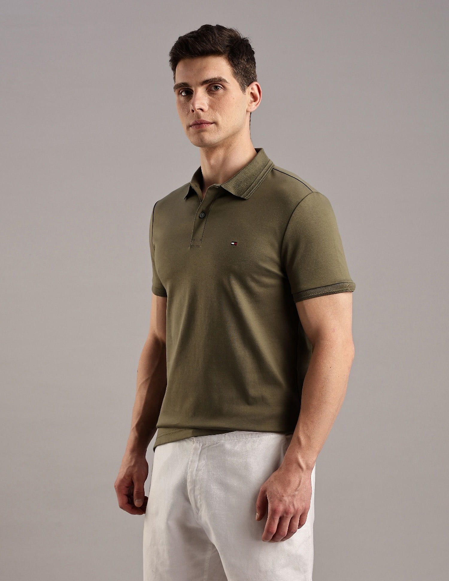 Tommy Hilfiger Solid Regular-Fit Cotton T-Shirt