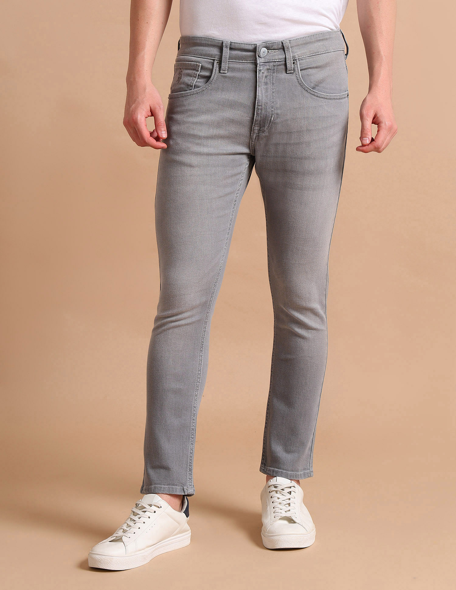 U.S. Polo Assn. Denim Co. Henry Cropped Fit Grey Jeans