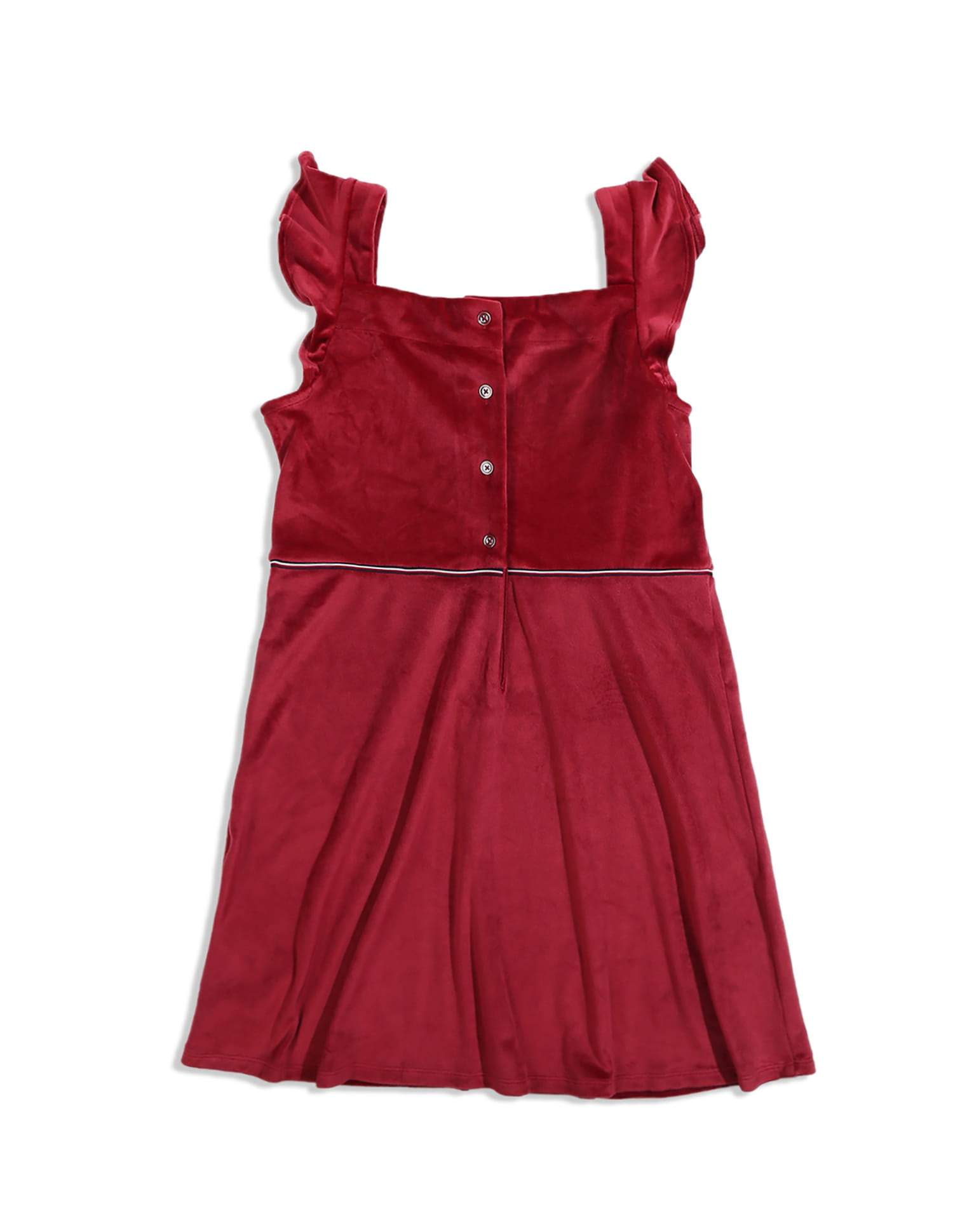 Buy Tommy Hilfiger Kids Flutter Sleeve Fit And Flare Dress - NNNOW.com