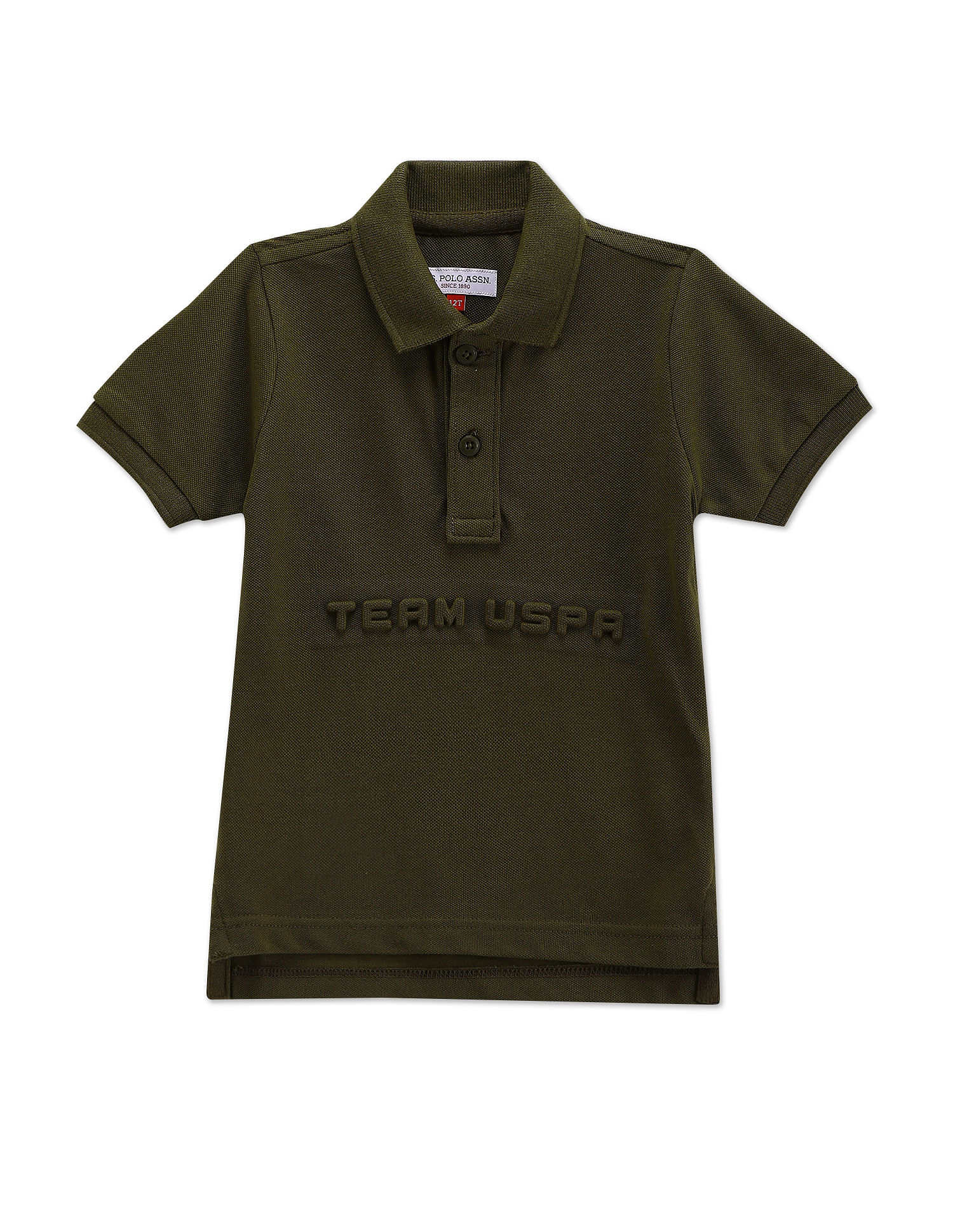 U.S. Polo Assn. Kids Boys Embossed Cotton Polo Shirt