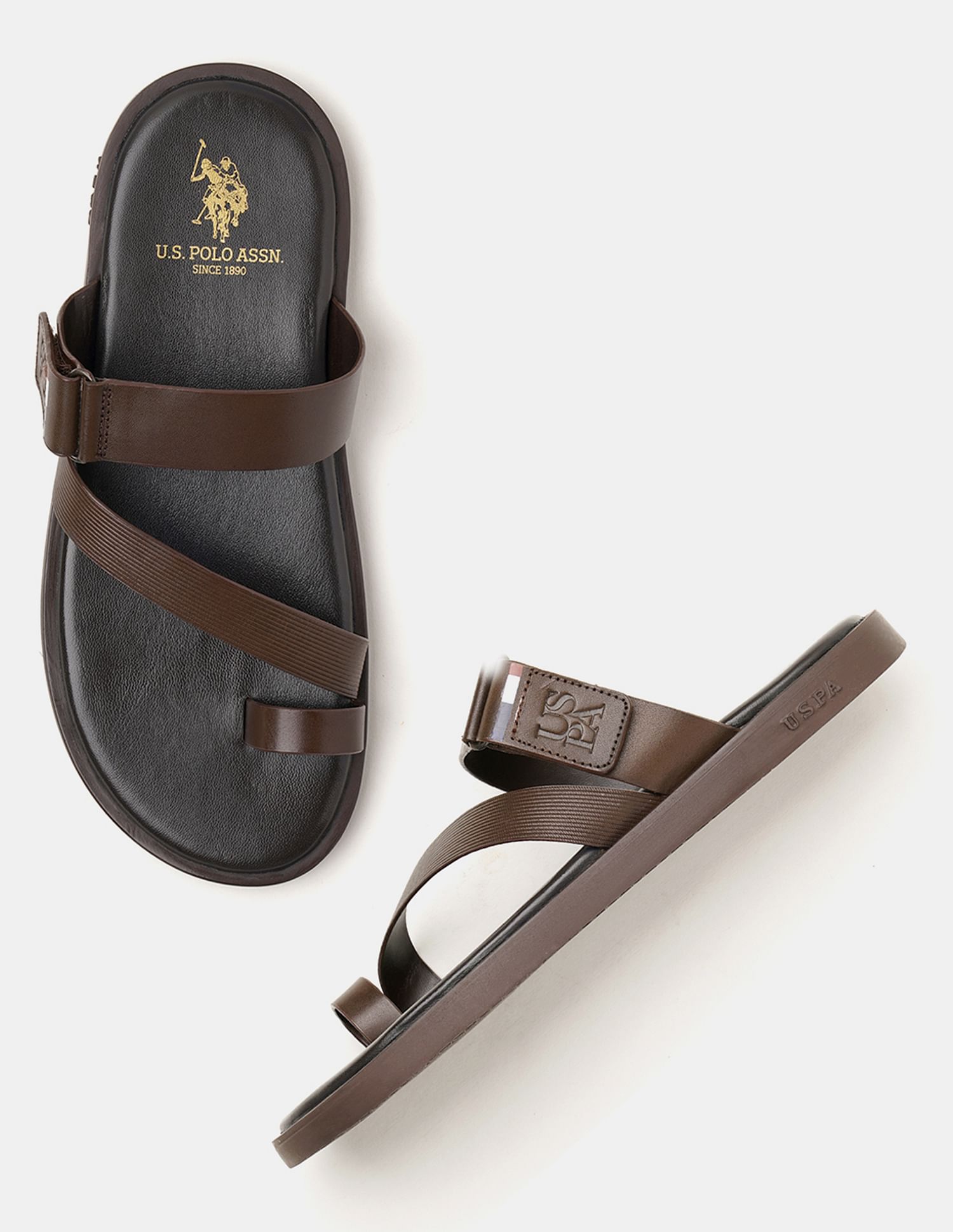 U.S. Polo Assn. Men Buckle Strap Javi Sandals