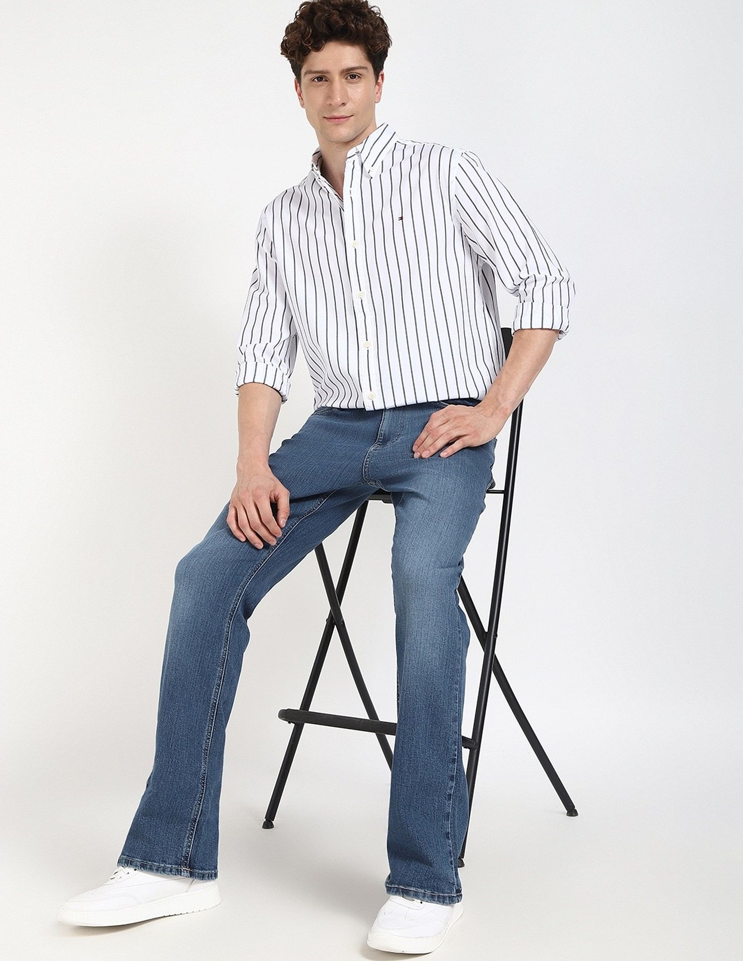 Tommy Hilfiger Striped Regular-Fit Cotton Shirt