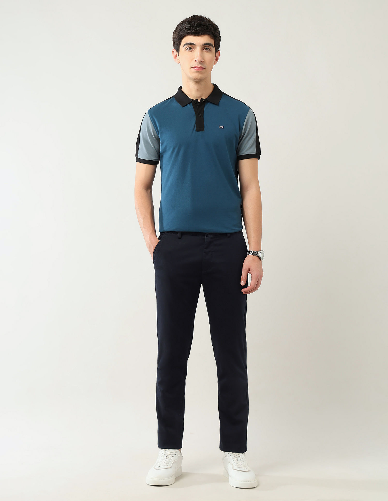 Arrow Sport Dobby Slim Fit Trousers