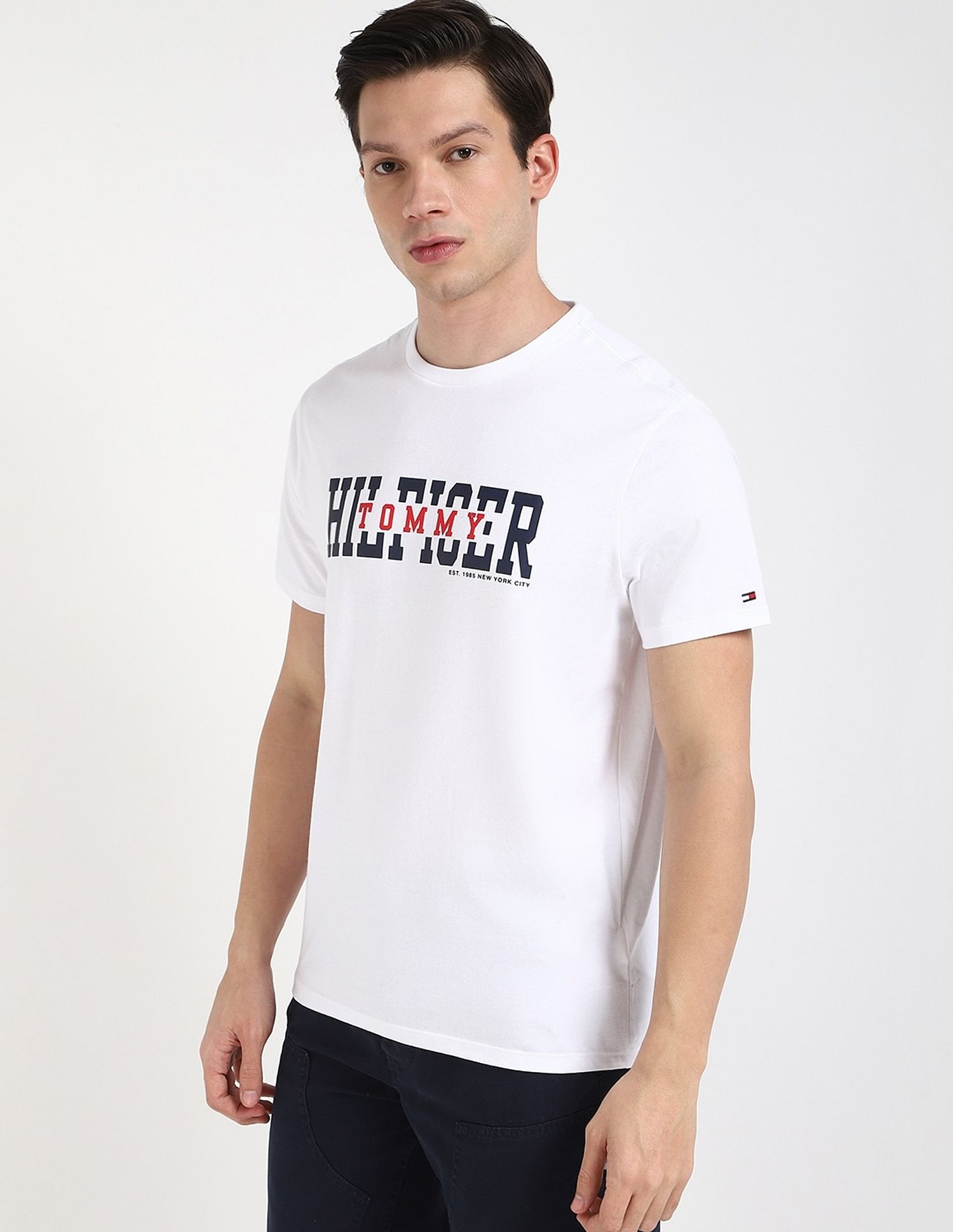 Tommy Hilfiger Logo Regular-Fit Cotton T-Shirt