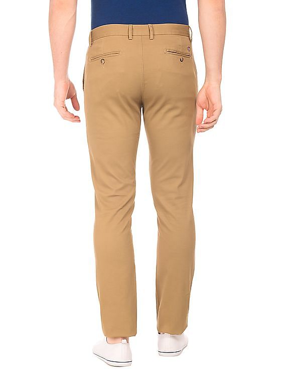 slim fit textured stretch chinos