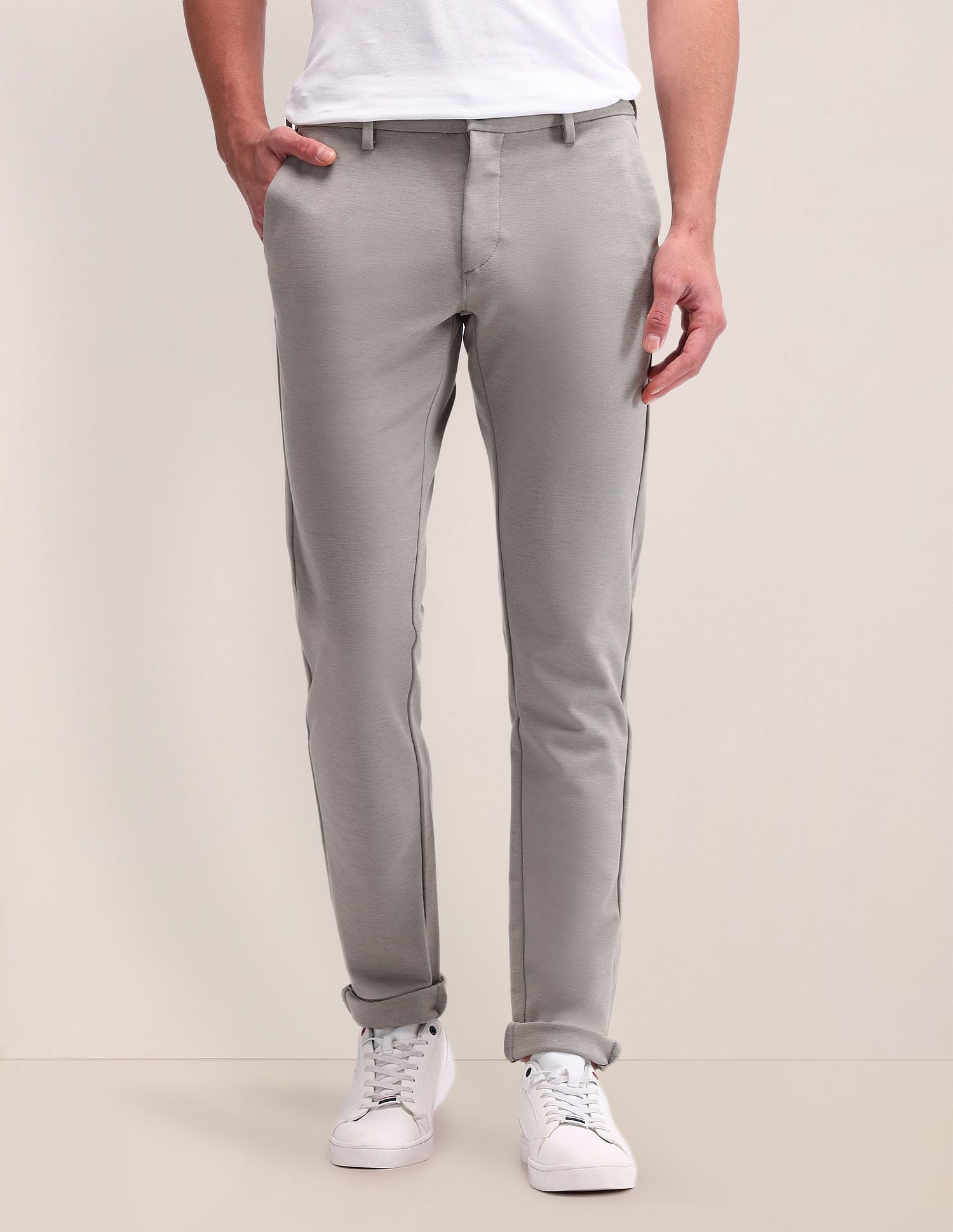U.S. Polo Assn. Austin Slim Fit  Solid Trousers