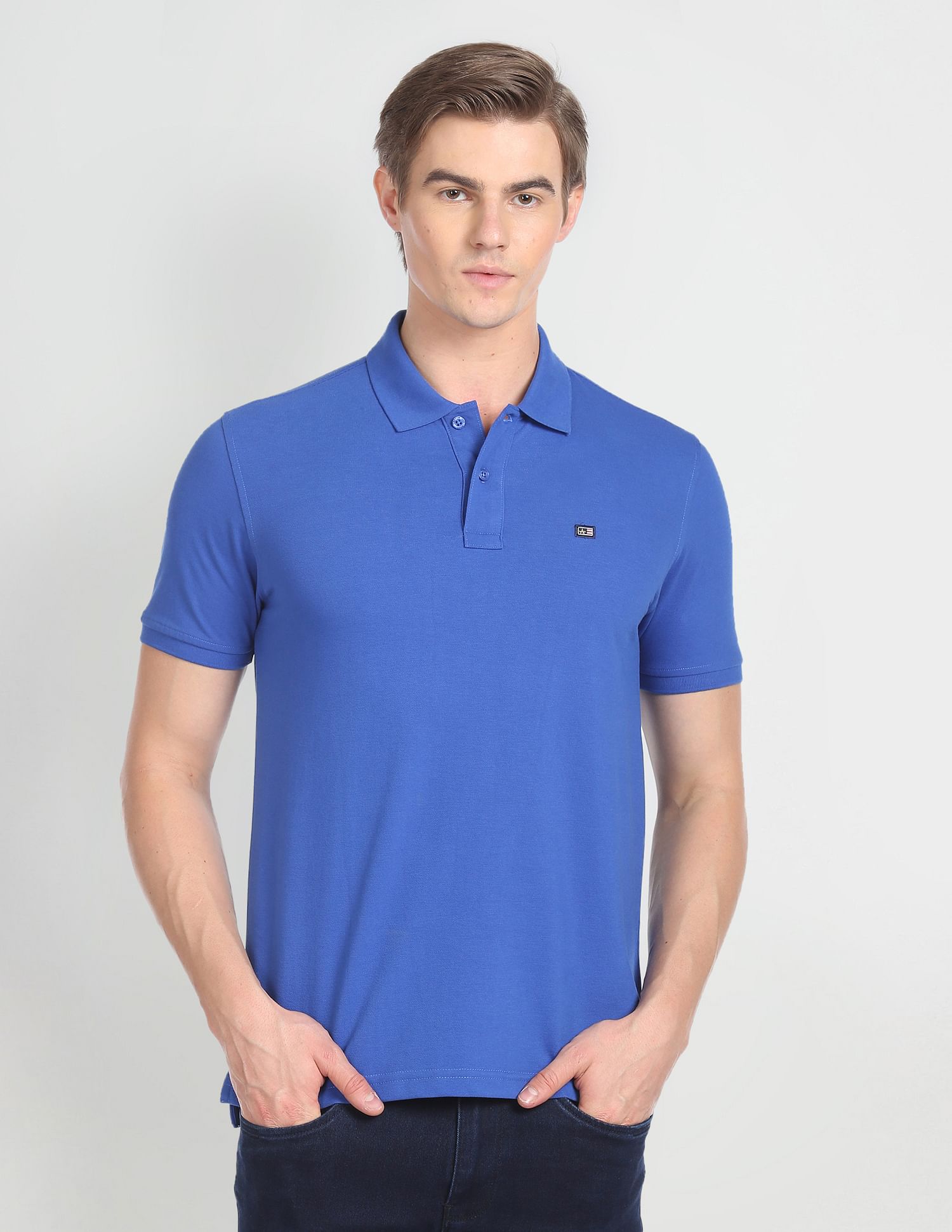 Arrow Sport Solid Pique Polo Shirt