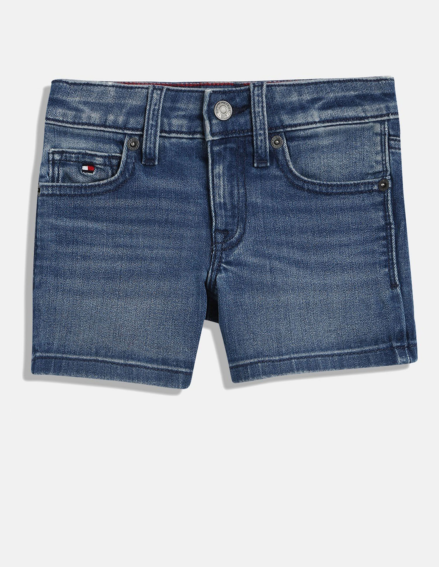 Tommy Hilfiger Kids Girls Solid Regular-Fit Cotton Shorts