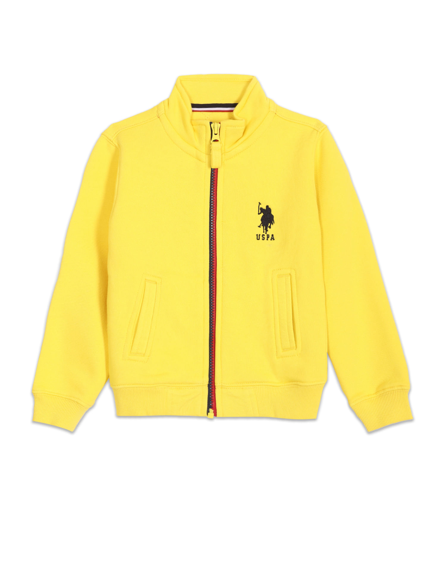 U.S. Polo Assn. Kids High Neck Appliqued Sweatshirt