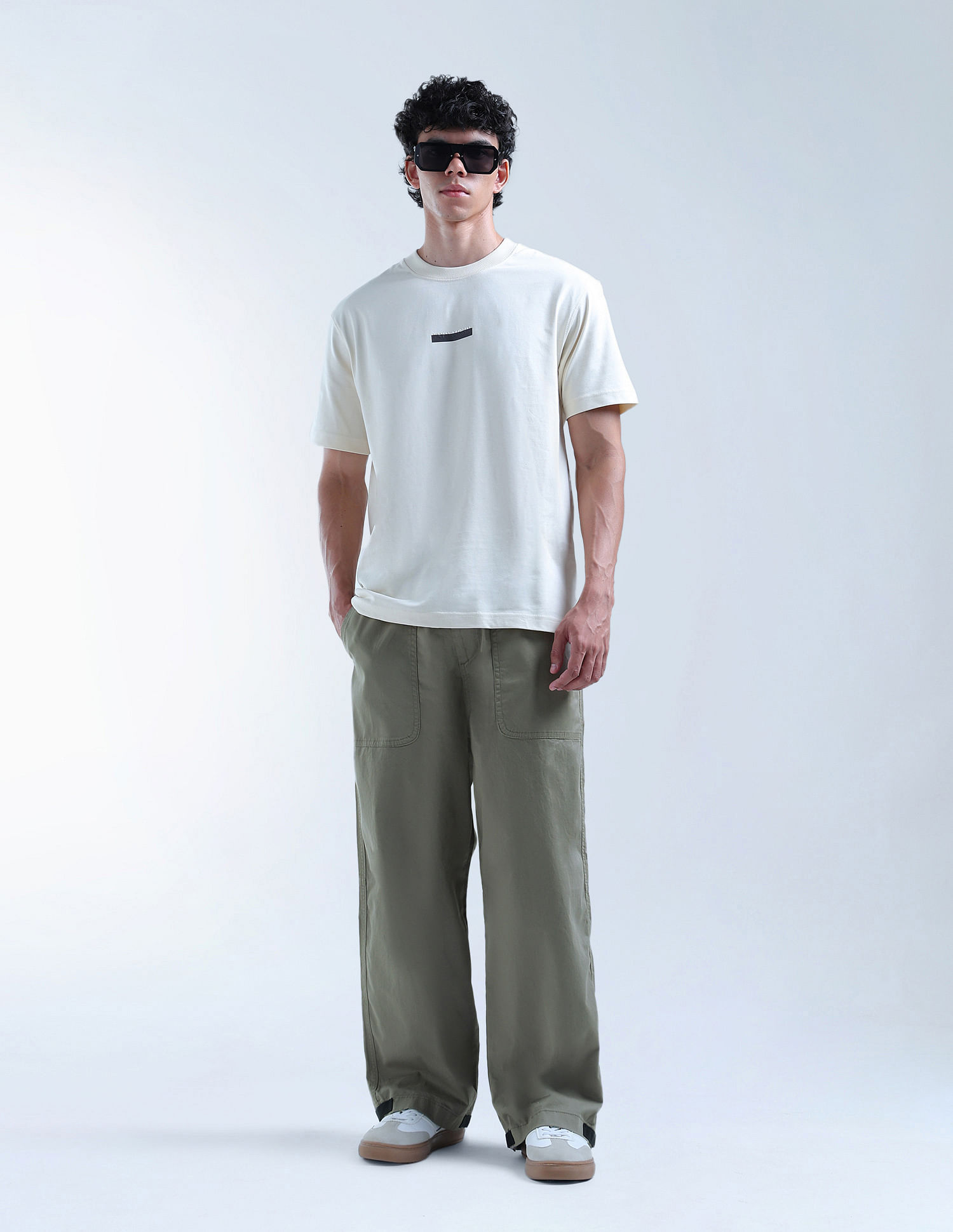 Flying Machine Twill Relaxed Fit Cargos