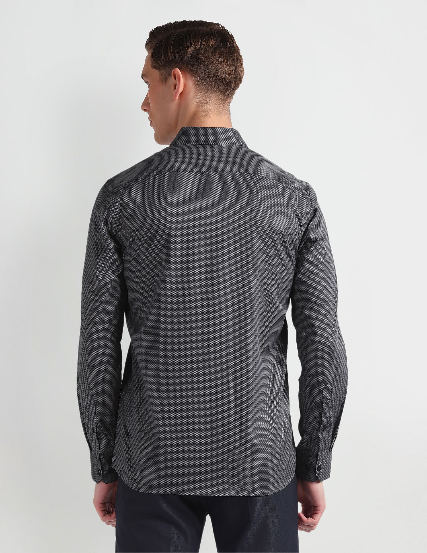 Arrow Geometric Print Cotton Shirt
