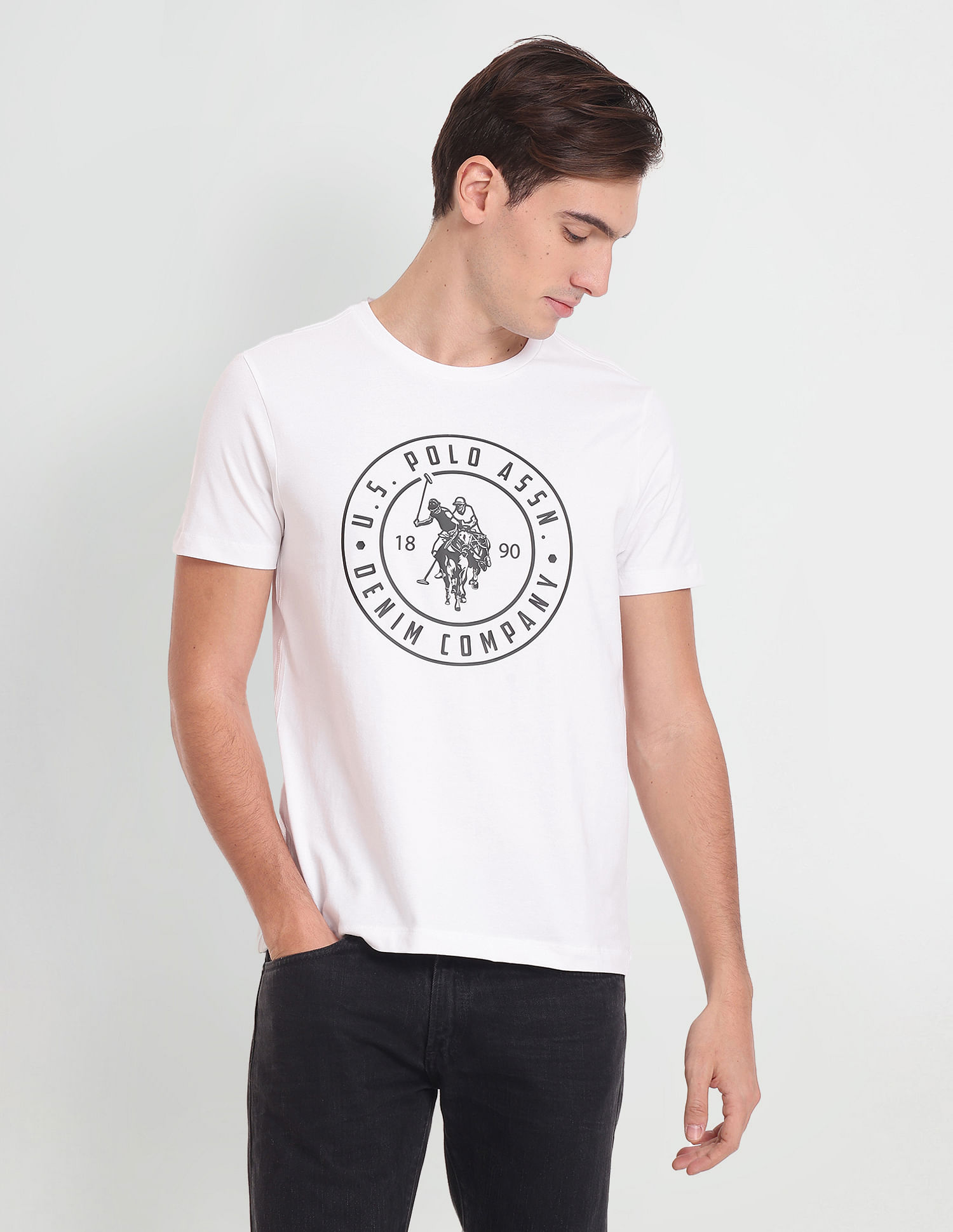 U.S. Polo Assn. Denim Co. Iconic Circle Logo T-Shirt