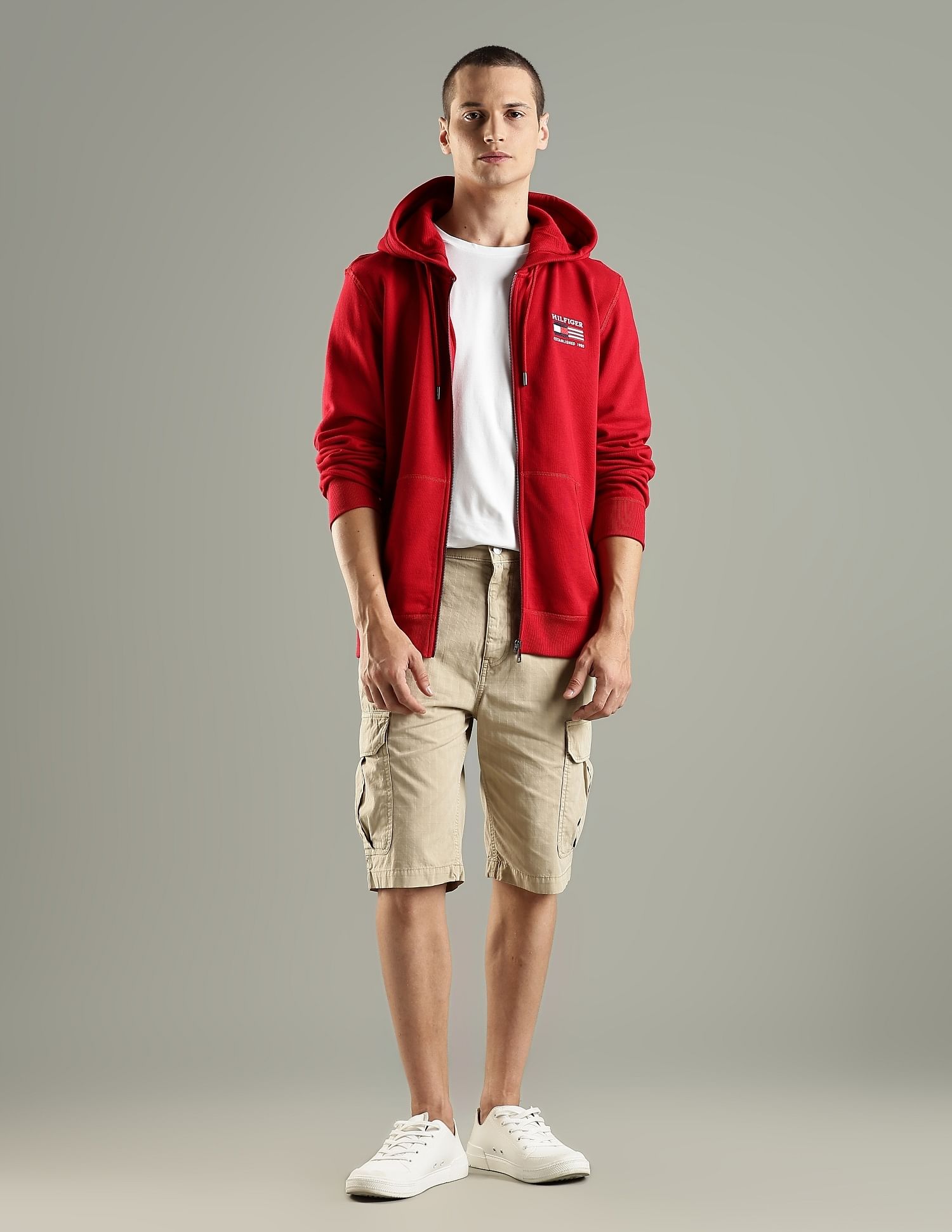 Tommy Hilfiger Embroidered Logo Regular Fit Cotton Sweatshirt
