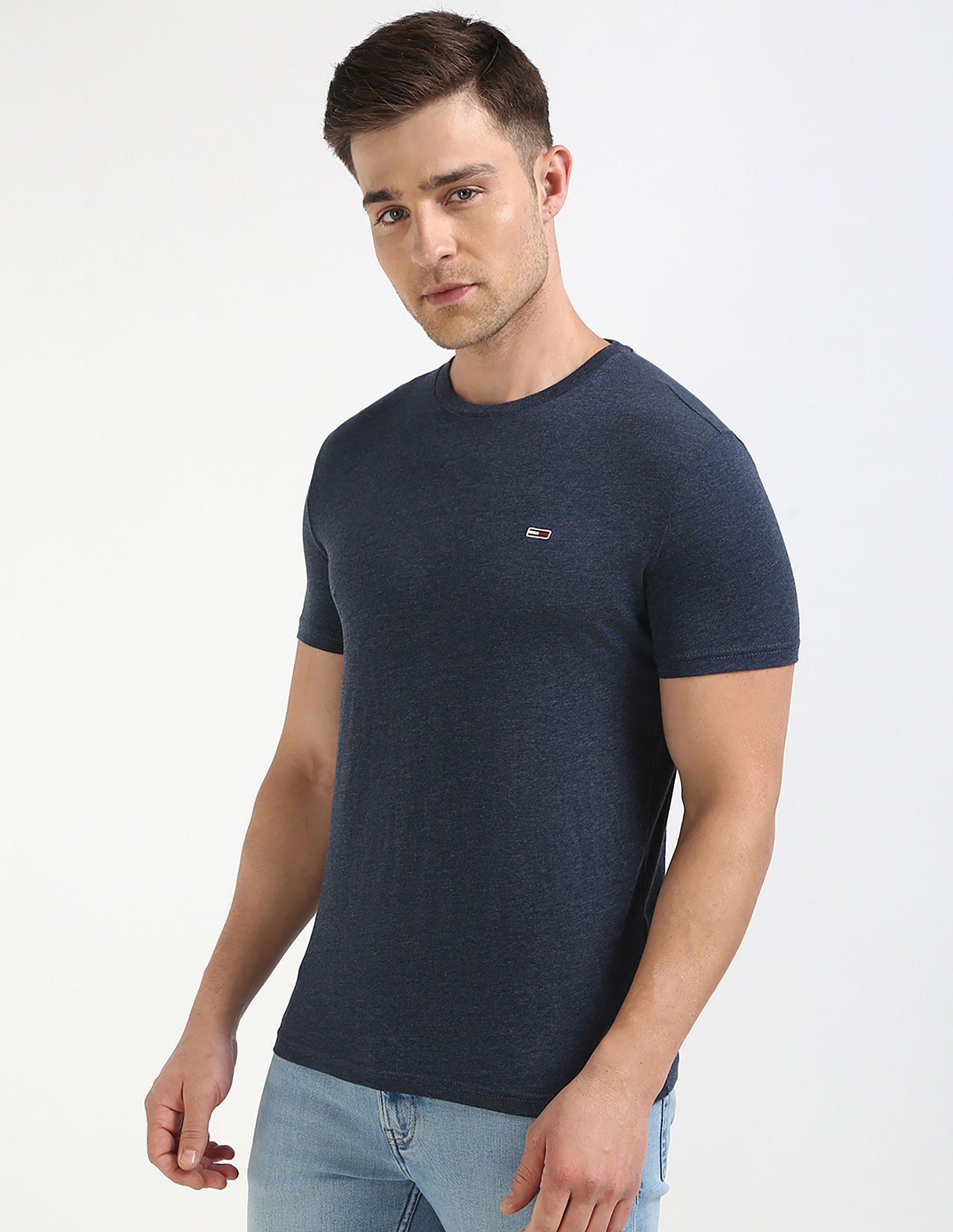 Tommy Hilfiger Solid Slim-Fit Cotton T-Shirt