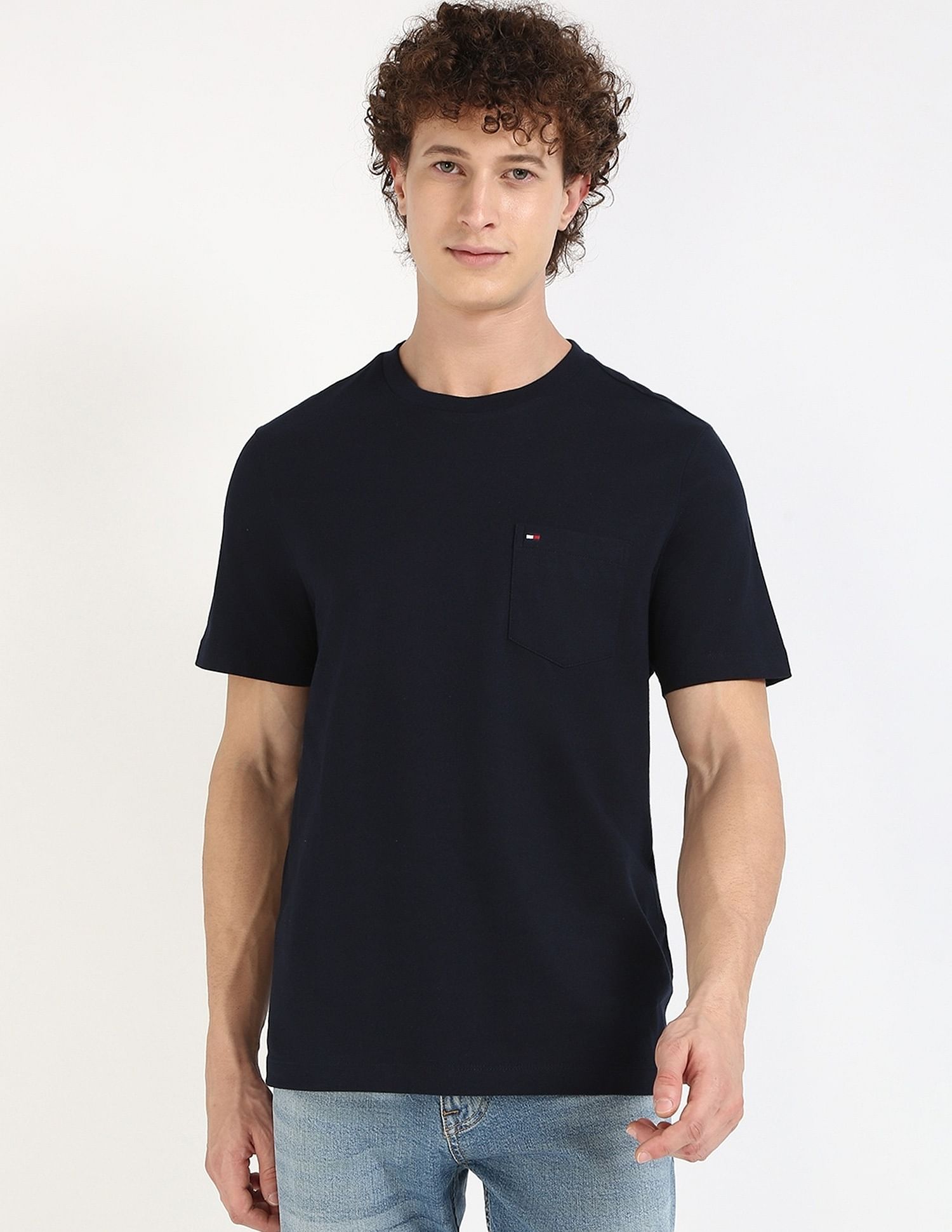 Tommy Hilfiger Solid Regular-Fit Cotton T-Shirt