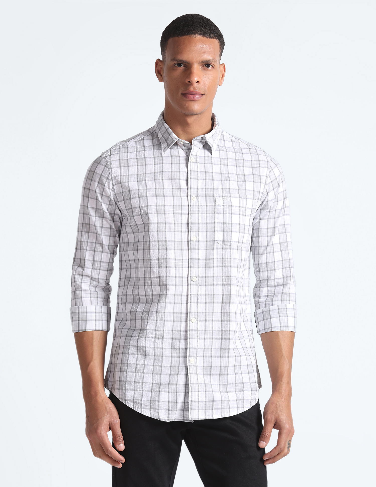 Flying Machine Tartan Check Cotton Shirt