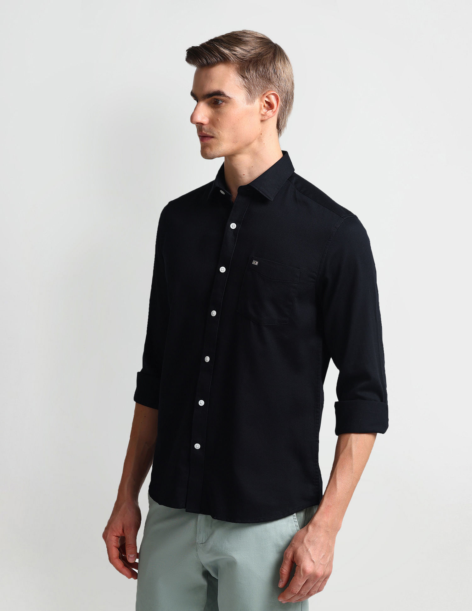 Arrow Sports Manhattan Slim Fit Dobby Shirt