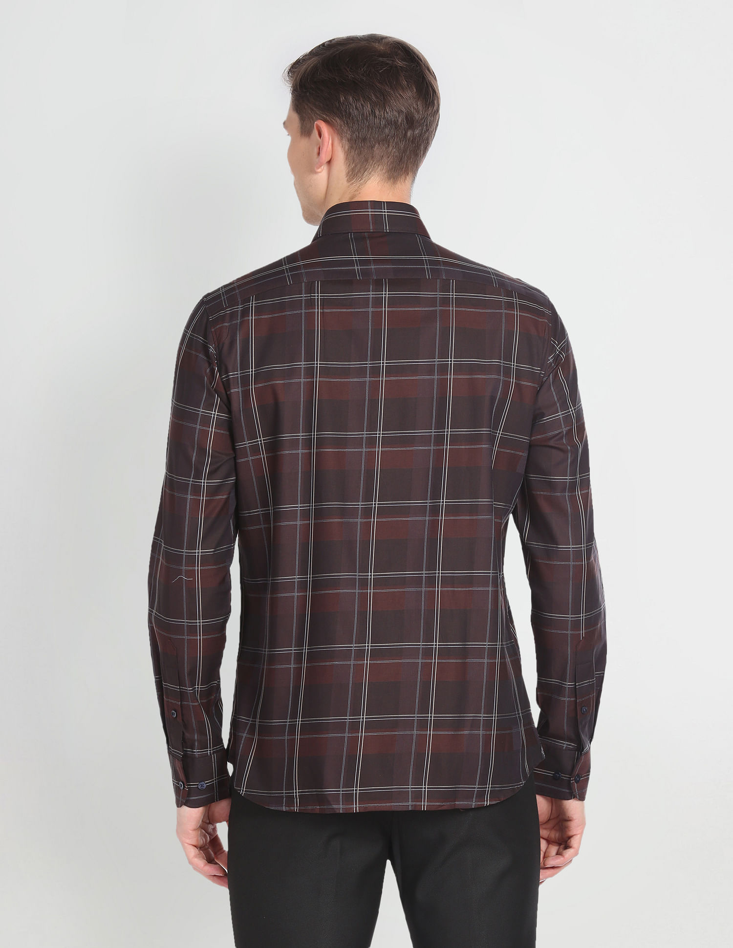 Arrow Plaid Check Slim Fit Shirt