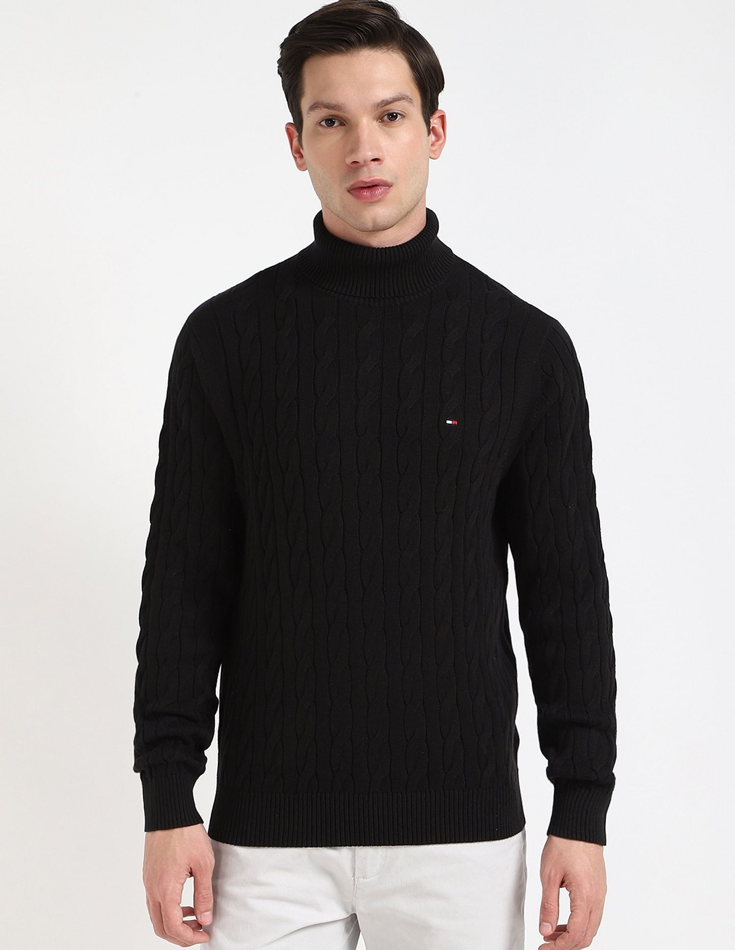Tommy Hilfiger Cable-Knit Regular-Fit Cotton Sweater