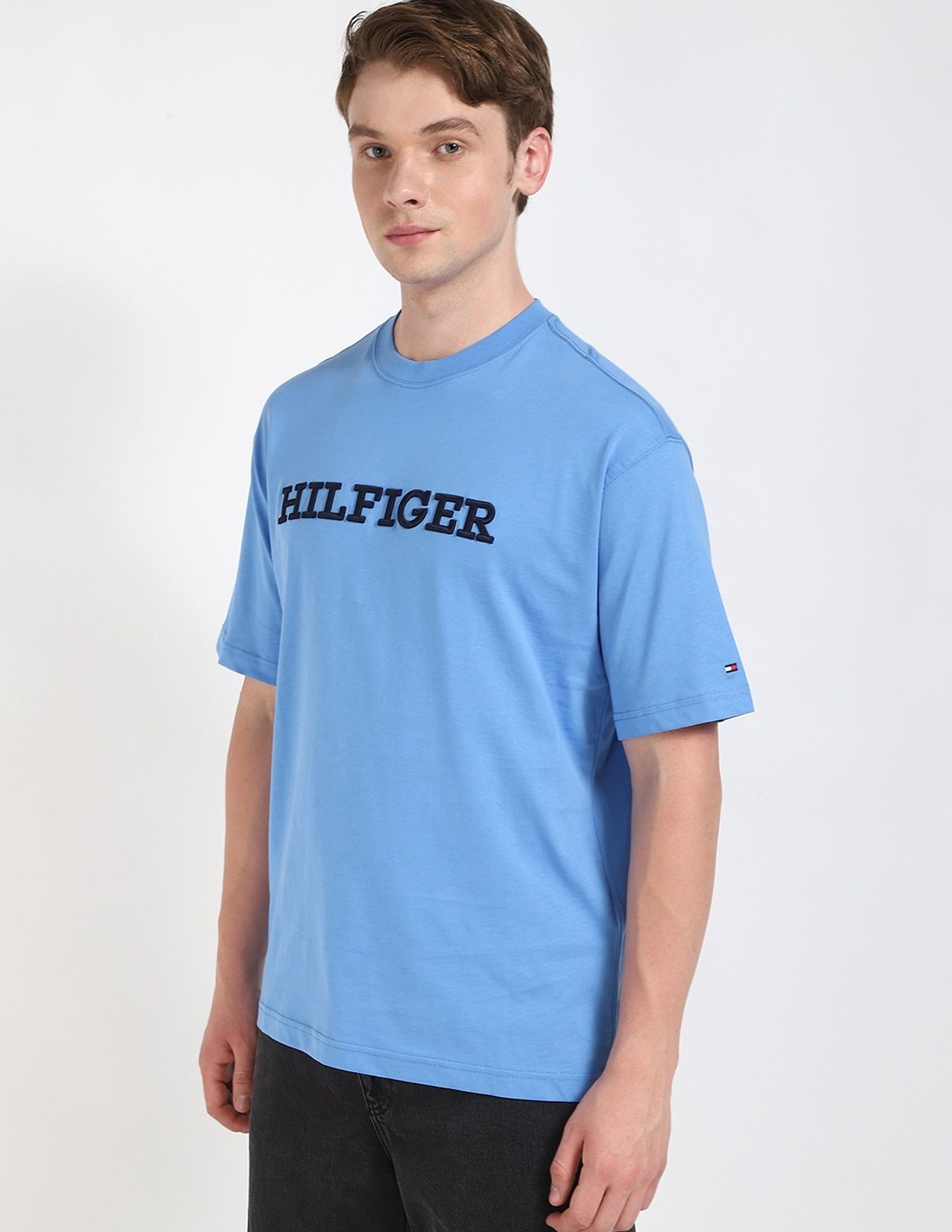 Tommy Hilfiger Embroidered Logo Regular-Fit Cotton T-Shirt