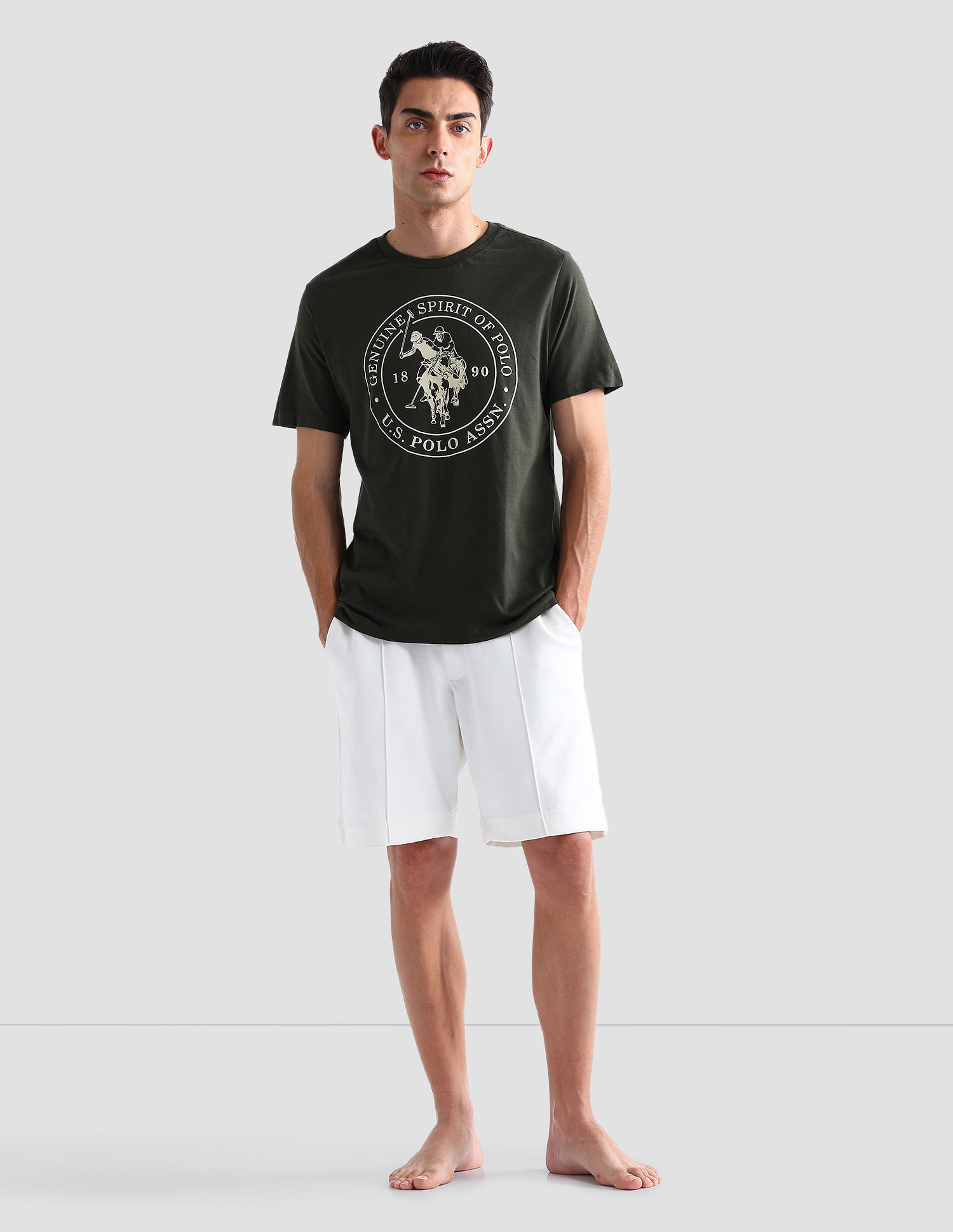 USPA Innerwear Comfort Fit Printed I643 Lounge T-Shirt - Pack Of 1