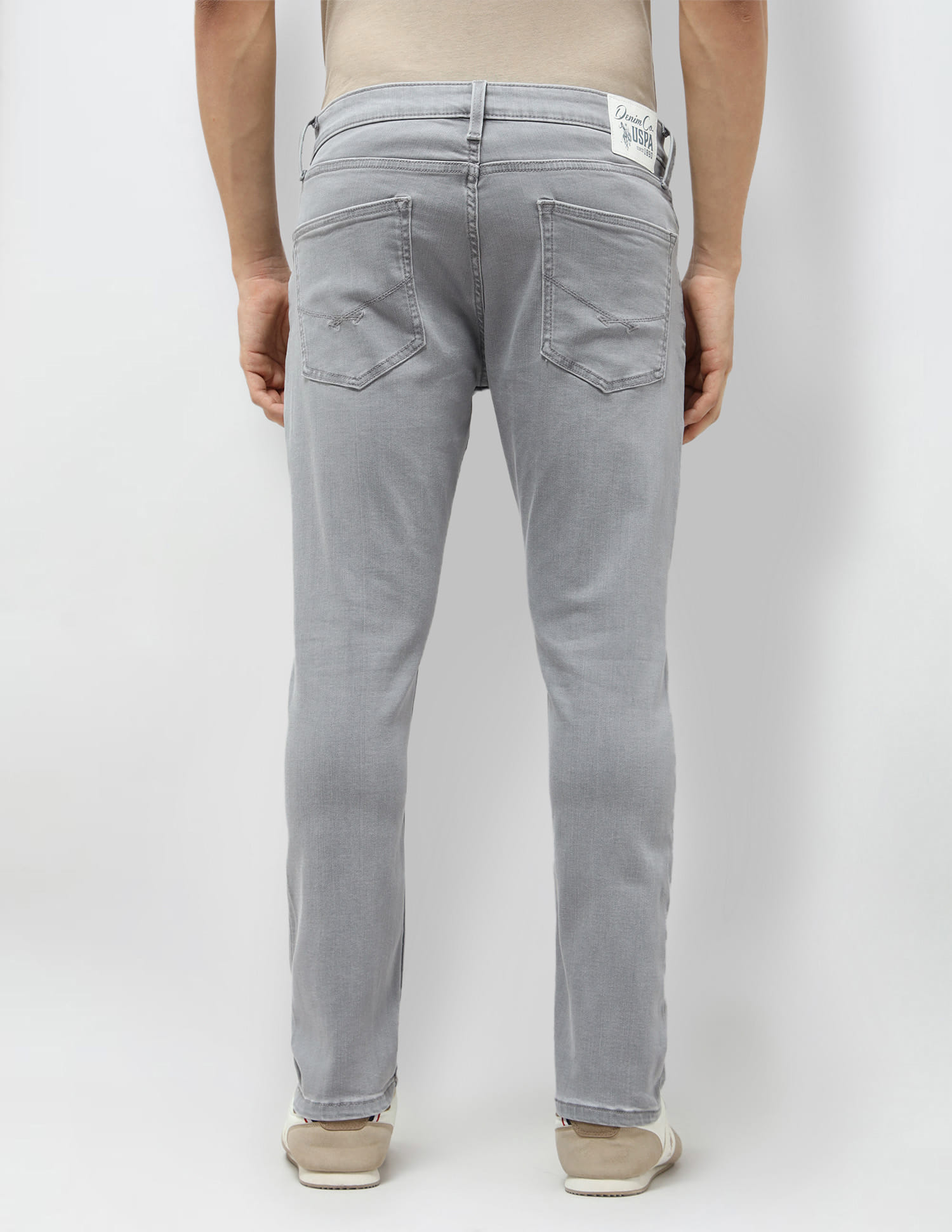 POLO JEANS COMPANY グレー ペインターデニム Buy U.S. Polo Assn. Denim Co. Henry Tapered Fit Grey Jeans - NNNOW.com